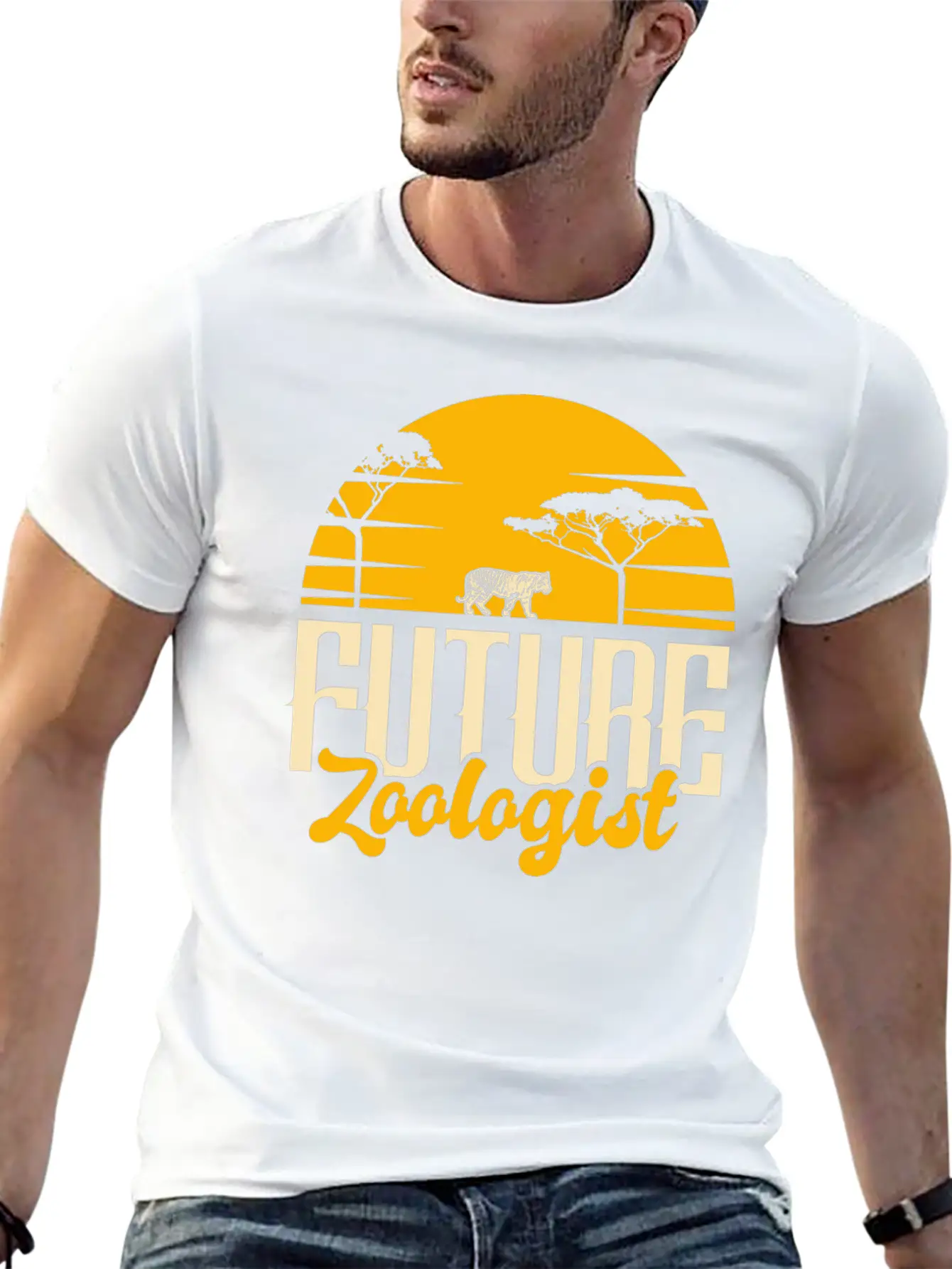 Tiger Tiger Stripe Jungle Unisex Casual T-Shirt – Clean Design For Daily Comfort