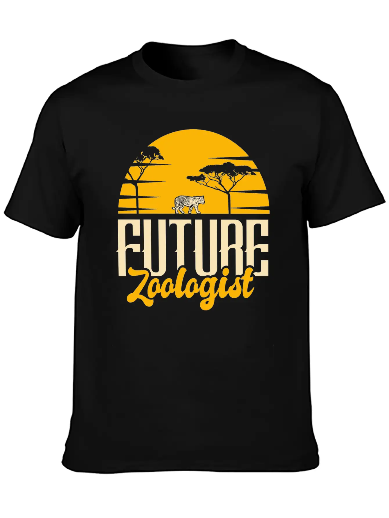 Tiger Tiger Stripe Jungle Unisex Casual T-Shirt – Clean Design For Daily Comfort