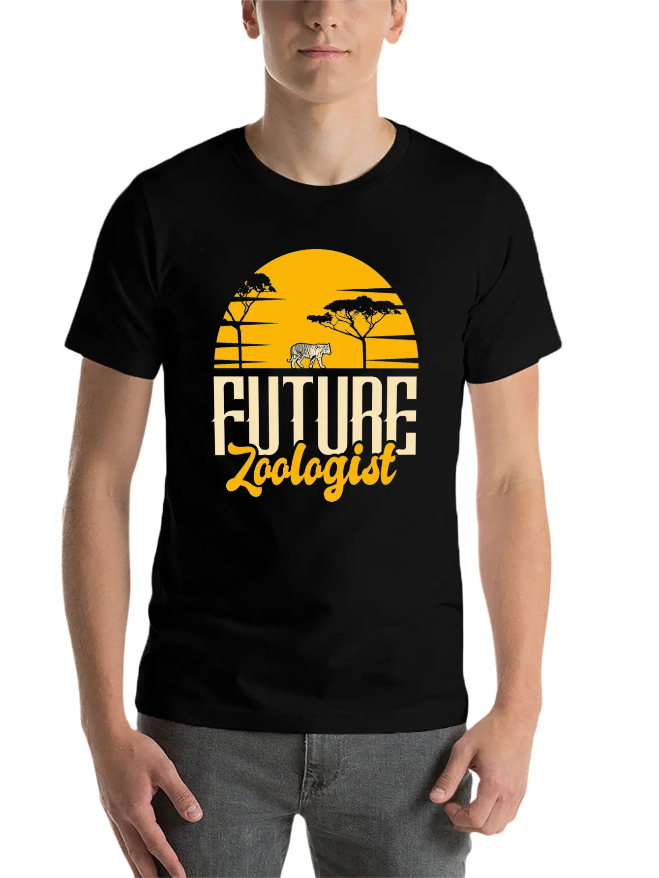 Tiger Tiger Stripe Jungle Unisex Casual T-Shirt – Clean Design For Daily Comfort
