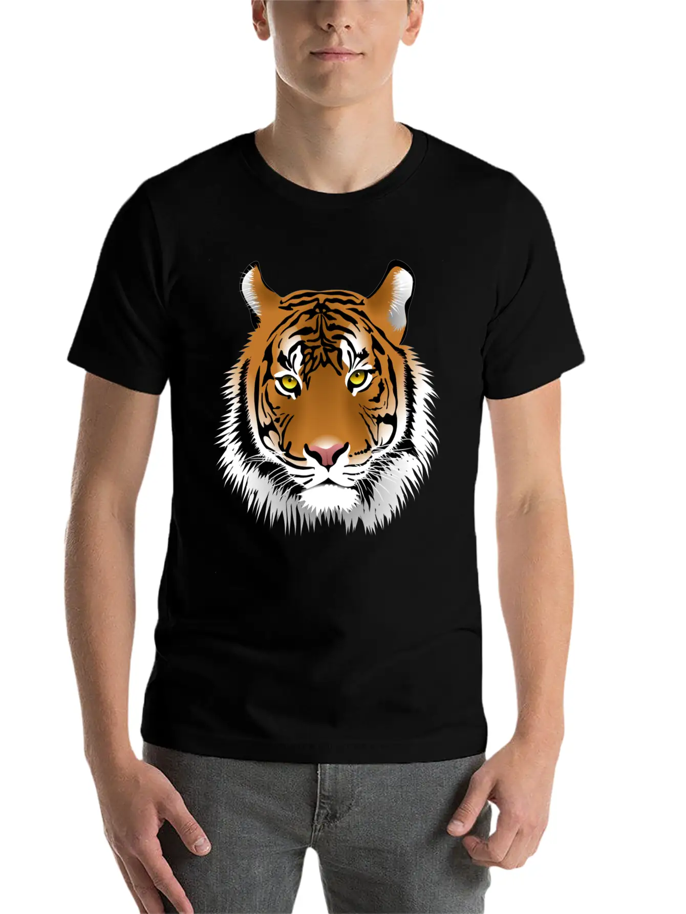Tiger Unisex Casual T-Shirt – Clean Design For Daily Comfort