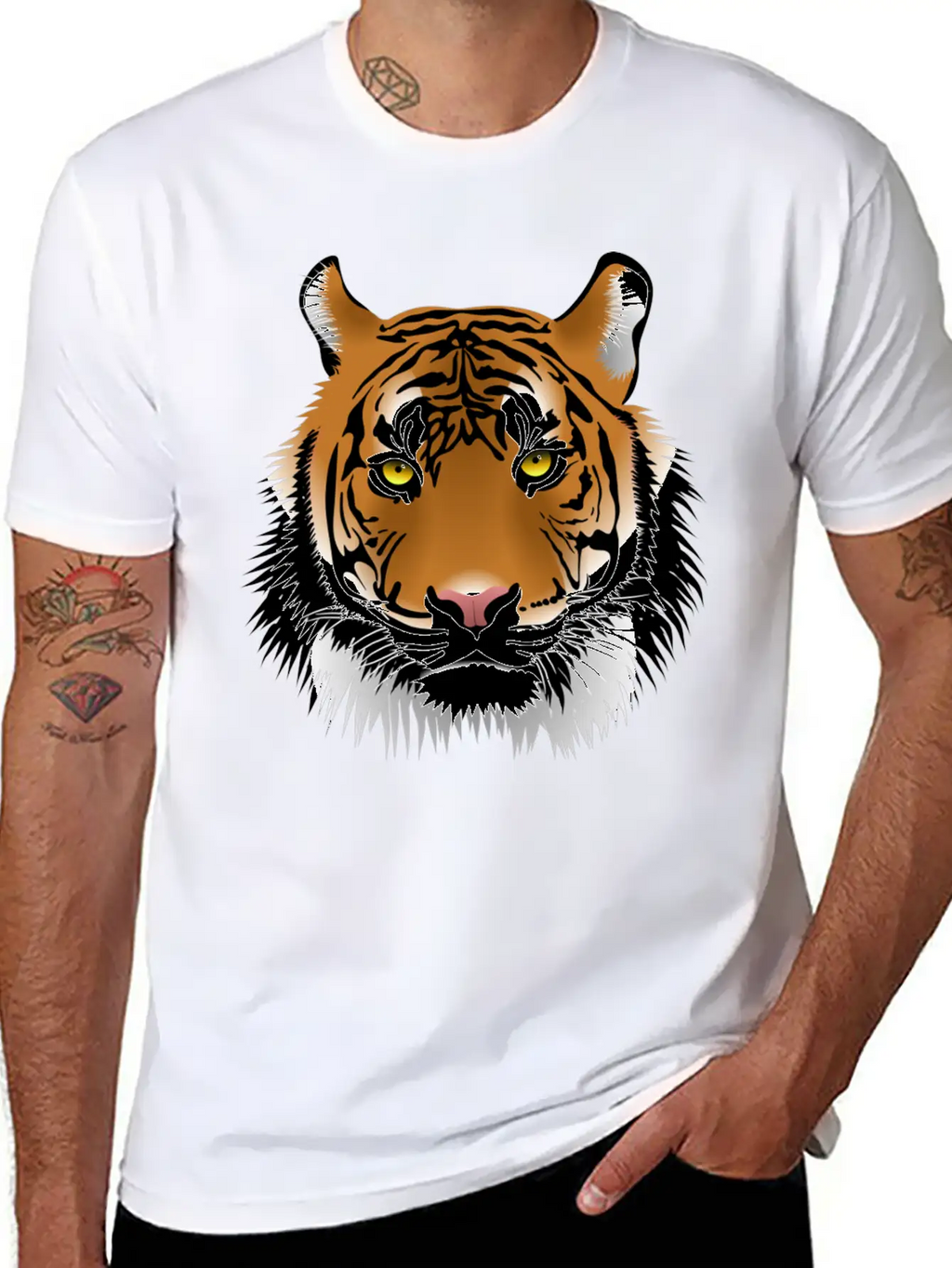 Tiger Unisex Casual T-Shirt – Clean Design For Daily Comfort