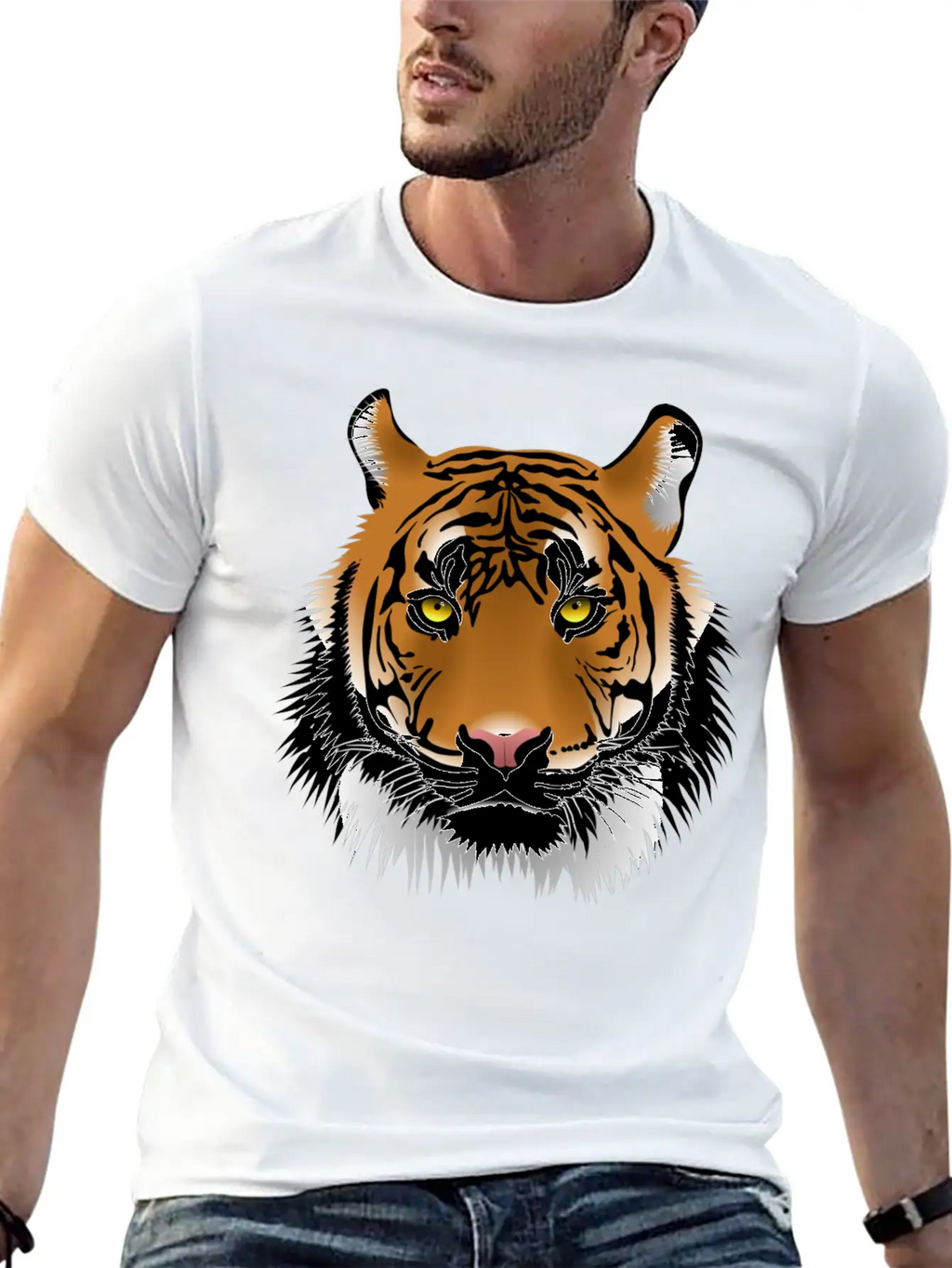 Tiger Unisex Casual T-Shirt – Clean Design For Daily Comfort