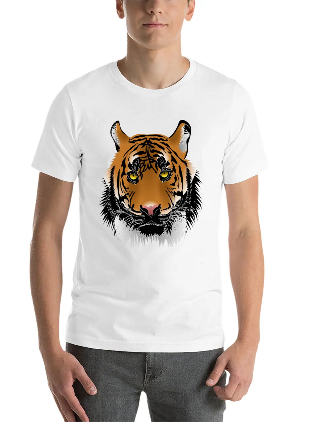 Tiger Unisex Casual T-Shirt – Clean Design For Daily Comfort
