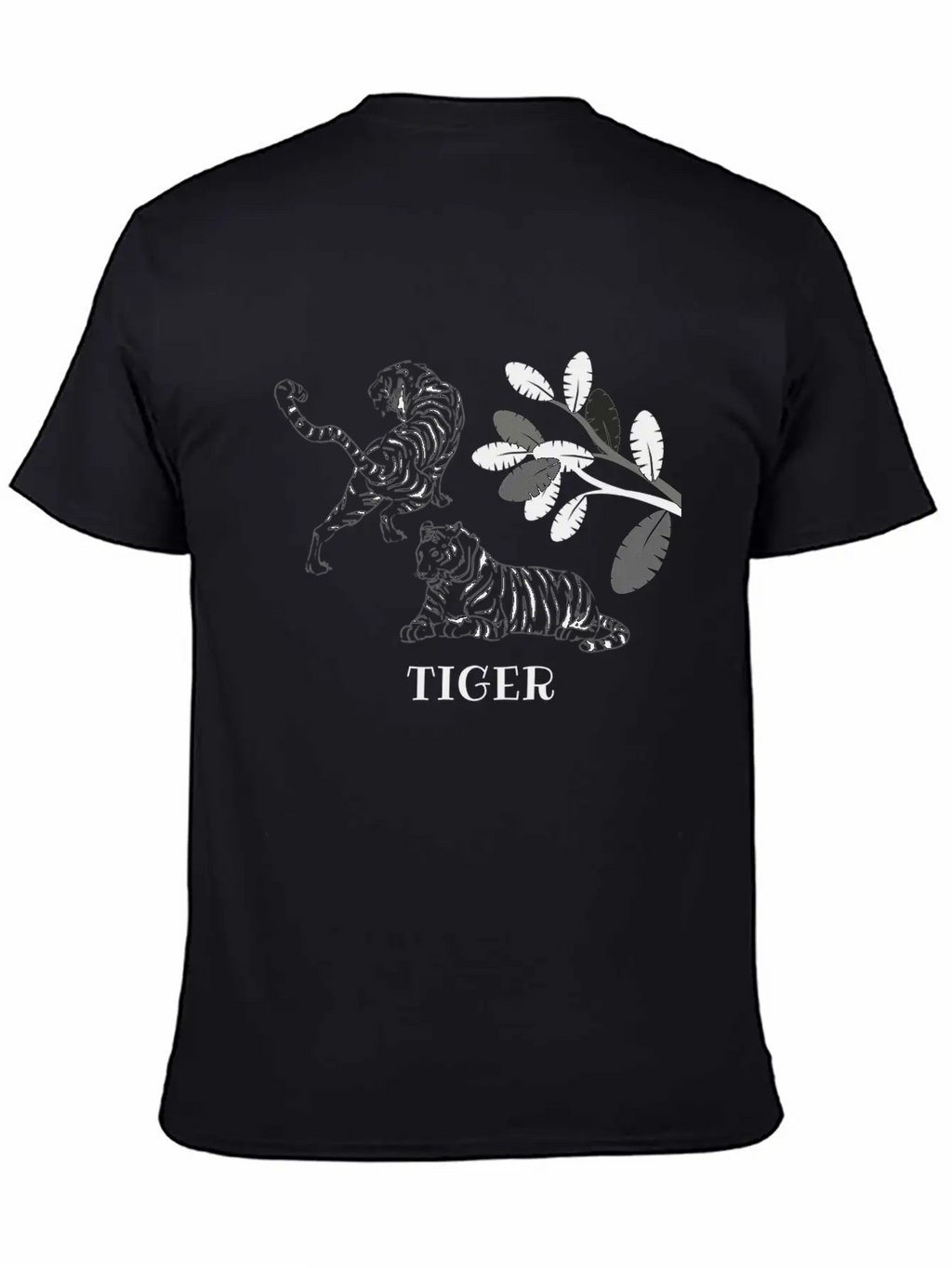 Tiger Unisex Short Sleeve Soft Cotton T-Shirt – Casual Everyday Wear