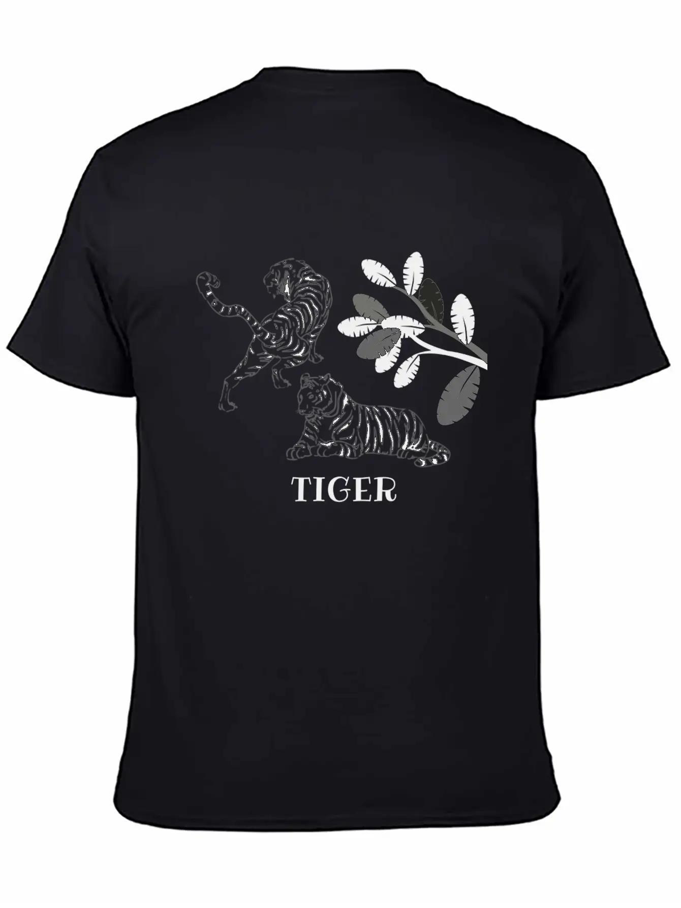 Tiger Unisex Short Sleeve Soft Cotton T-Shirt – Casual Everyday Wear