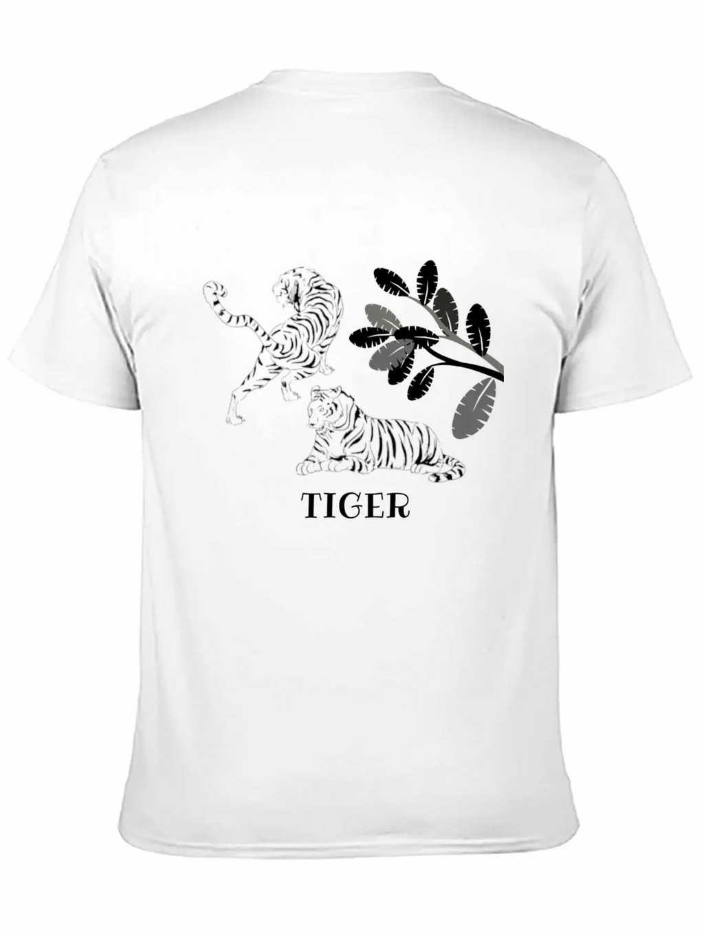 Tiger Unisex Short Sleeve Soft Cotton T-Shirt – Casual Everyday Wear