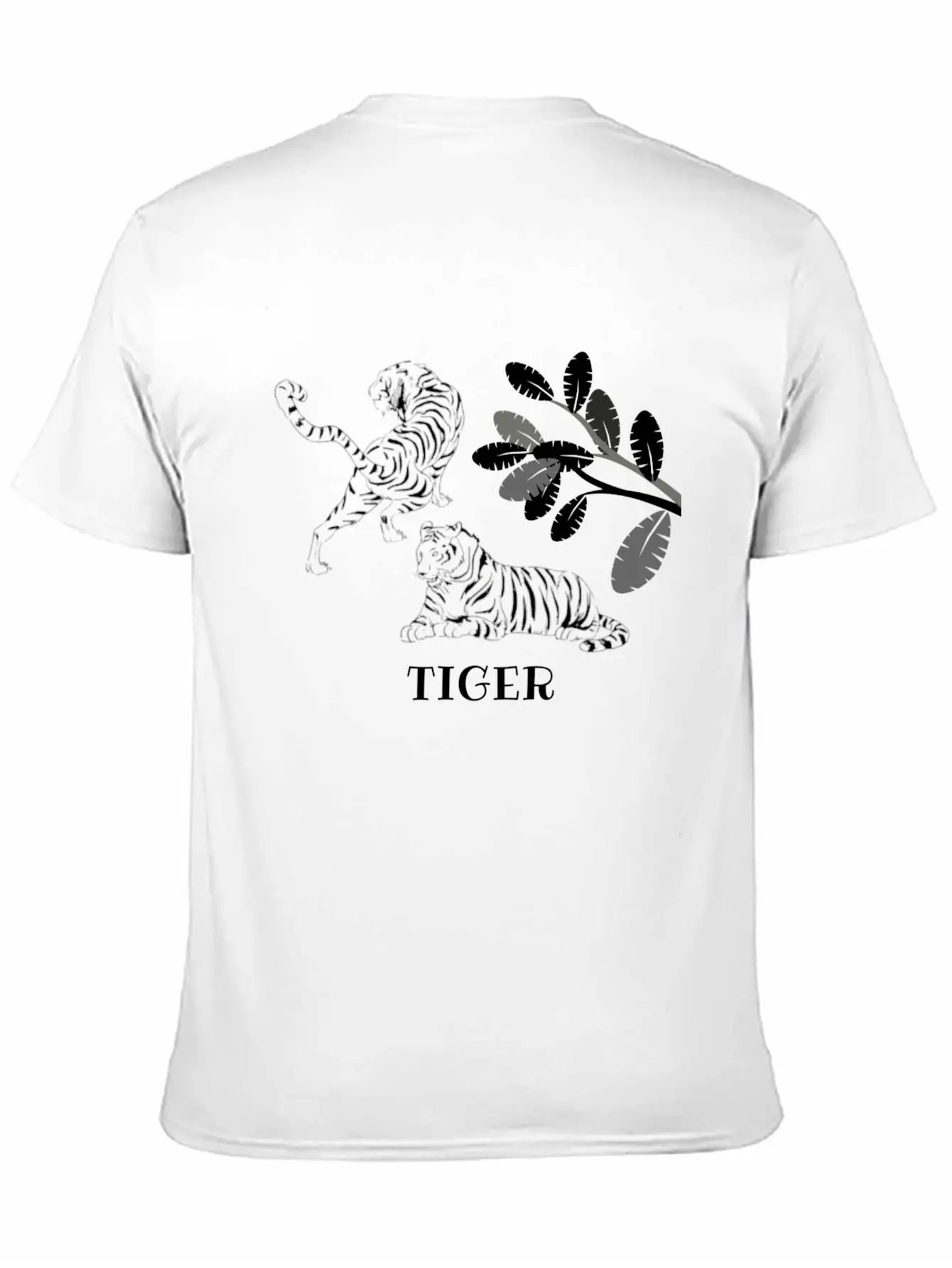 Tiger Unisex Short Sleeve Soft Cotton T-Shirt – Casual Everyday Wear