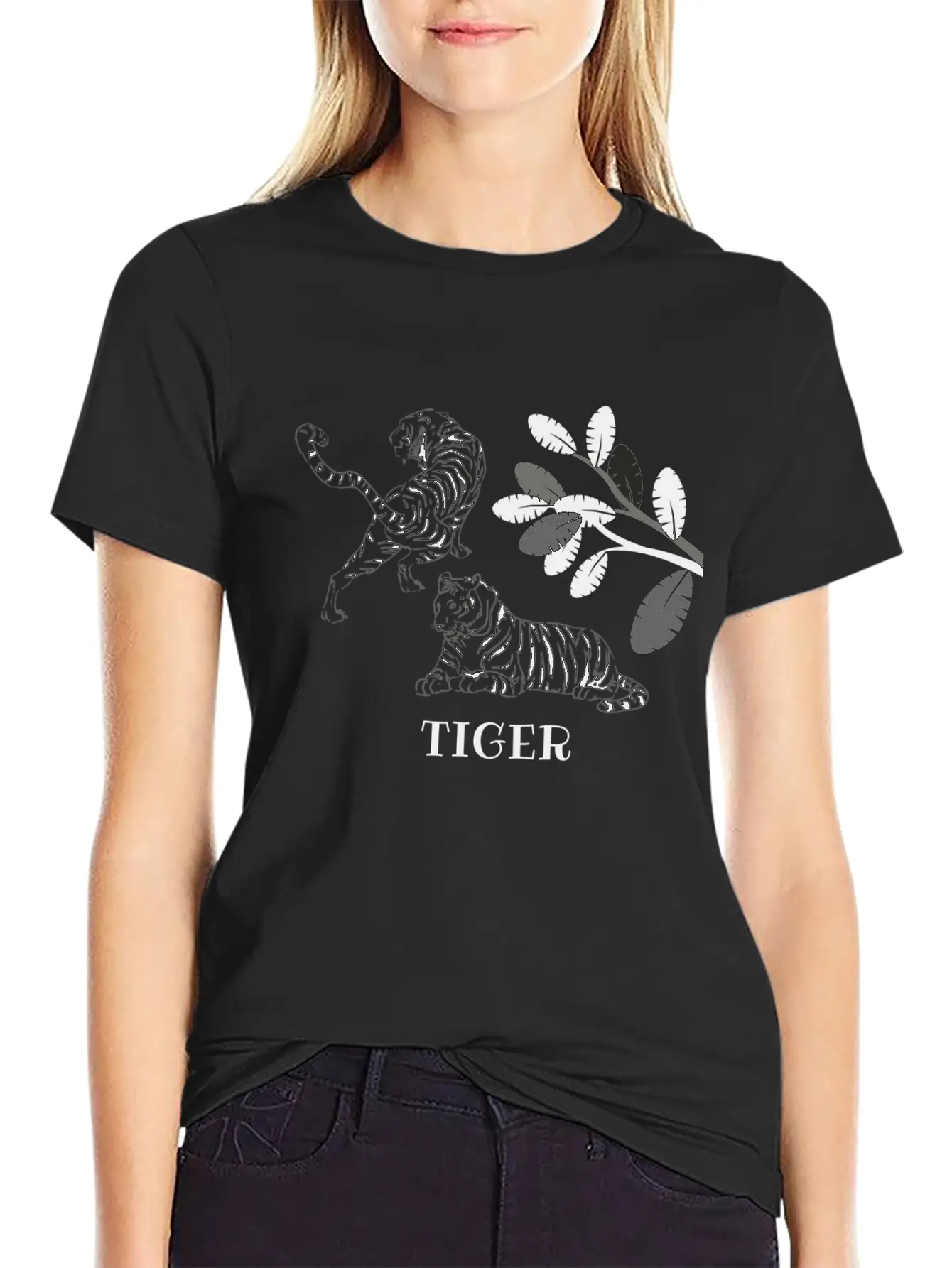 Tiger Unisex Short Sleeve Soft Cotton T-Shirt – Casual Everyday Wear