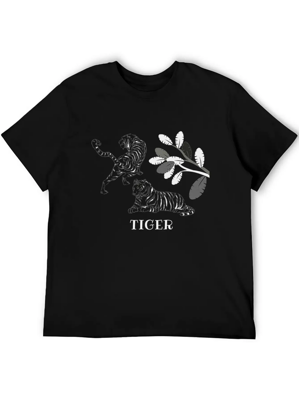 Tiger Unisex Short Sleeve Soft Cotton T-Shirt – Casual Everyday Wear