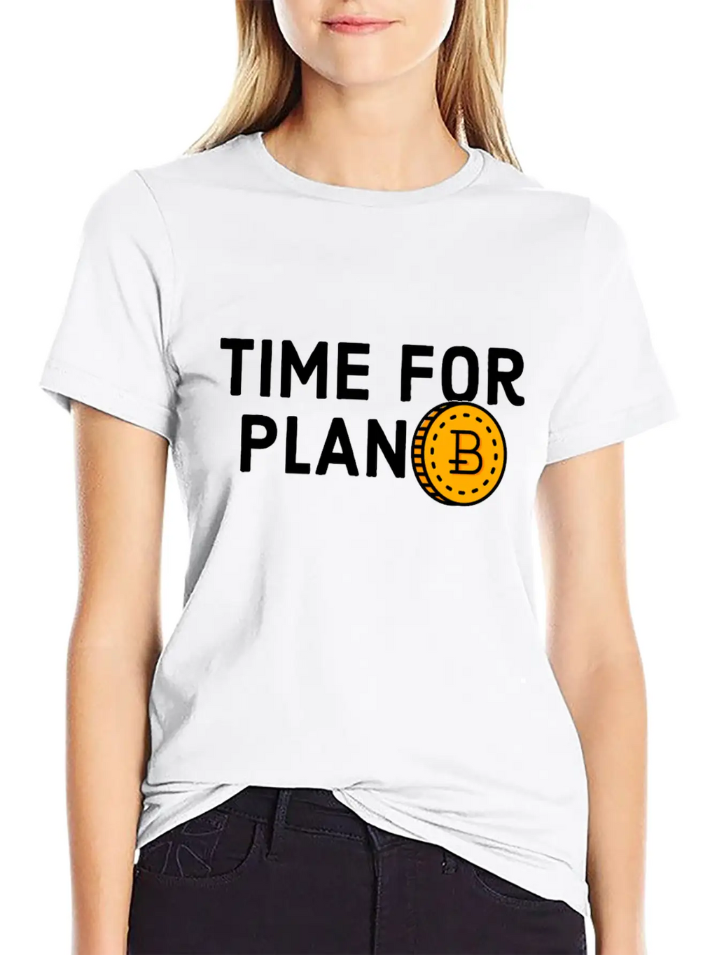 Time For Plan B - Cool Blockchain HODL Crypto Unisex Short Sleeve Soft Cotton T-Shirt – Casual Everyday Wear