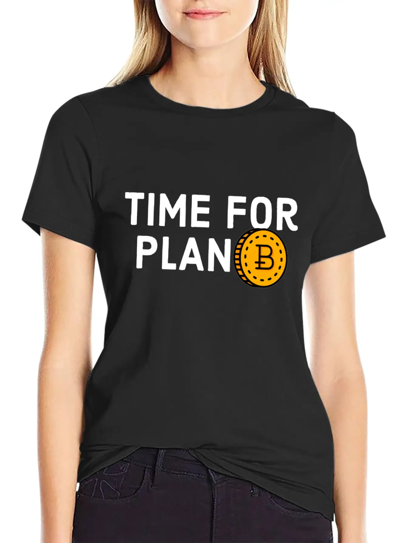 Time For Plan B - Cool Blockchain HODL Crypto Unisex Short Sleeve Soft Cotton T-Shirt – Casual Everyday Wear