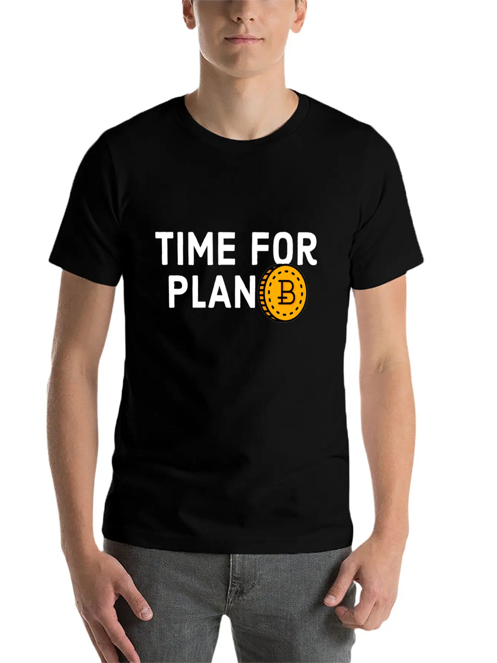 Time For Plan B - Cool Blockchain HODL Crypto Unisex Short Sleeve Soft Cotton T-Shirt – Casual Everyday Wear