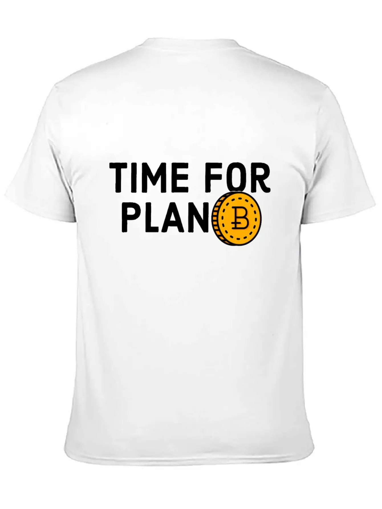 Time For Plan B - Cool Blockchain HODL Crypto Unisex Short Sleeve Soft Cotton T-Shirt – Casual Everyday Wear