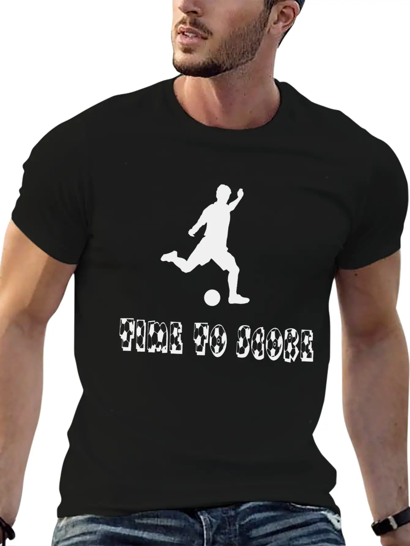 Time To Score Unisex Short Sleeve Soft Cotton T-Shirt – Casual Everyday Wear