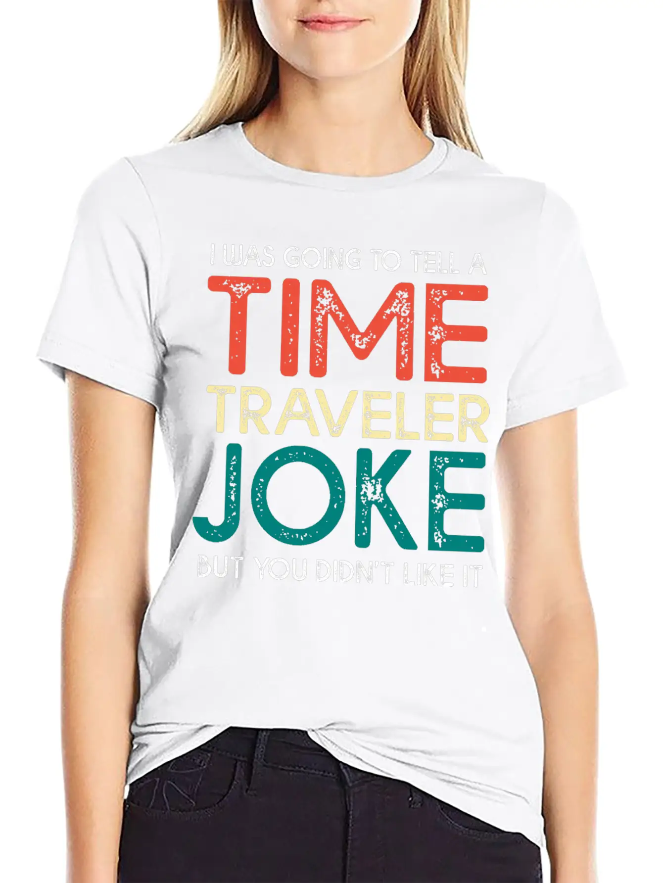 Time Travel Humor Going To Tell A Time Travel Joke Casual Graphic T-Shirt – Simple And Comfortable Daily Wear