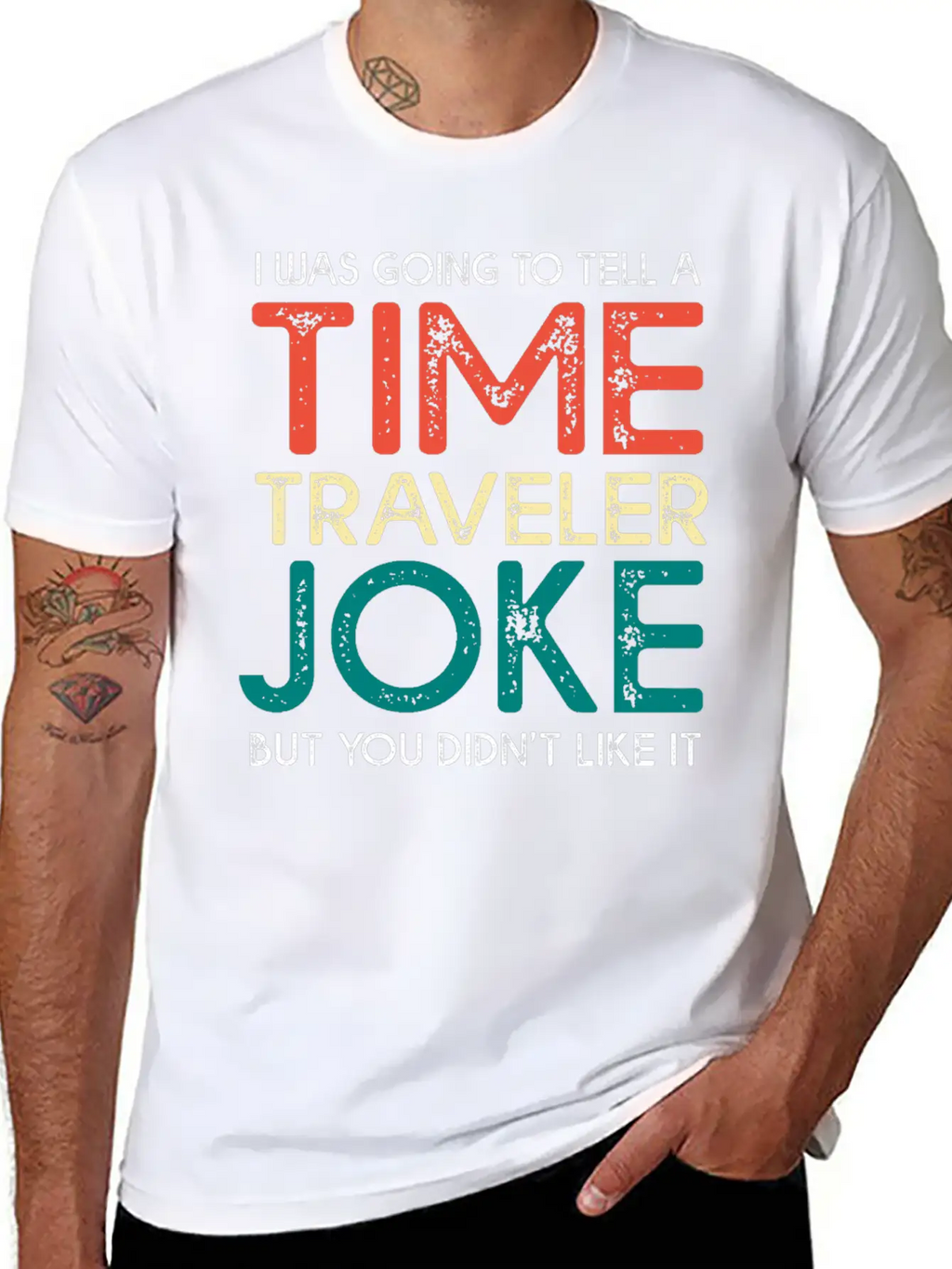 Time Travel Humor Going To Tell A Time Travel Joke Casual Graphic T-Shirt – Simple And Comfortable Daily Wear