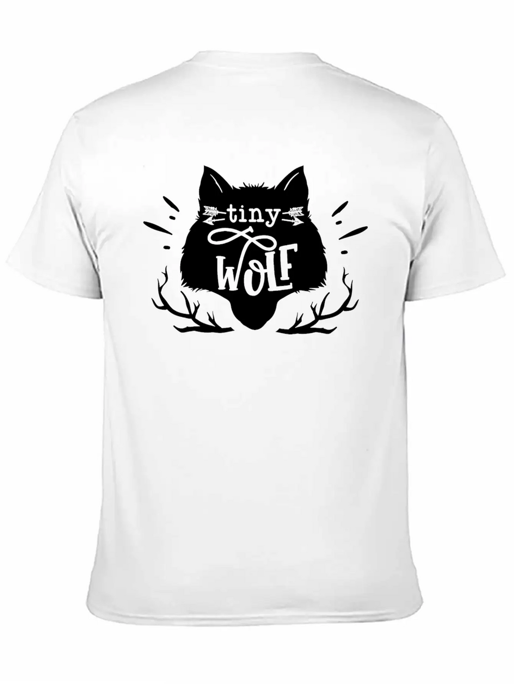 Tiny Wolf Son Little Brother Birthday Family Gift Unisex Short Sleeve Soft Cotton T-Shirt – Casual Everyday Wear