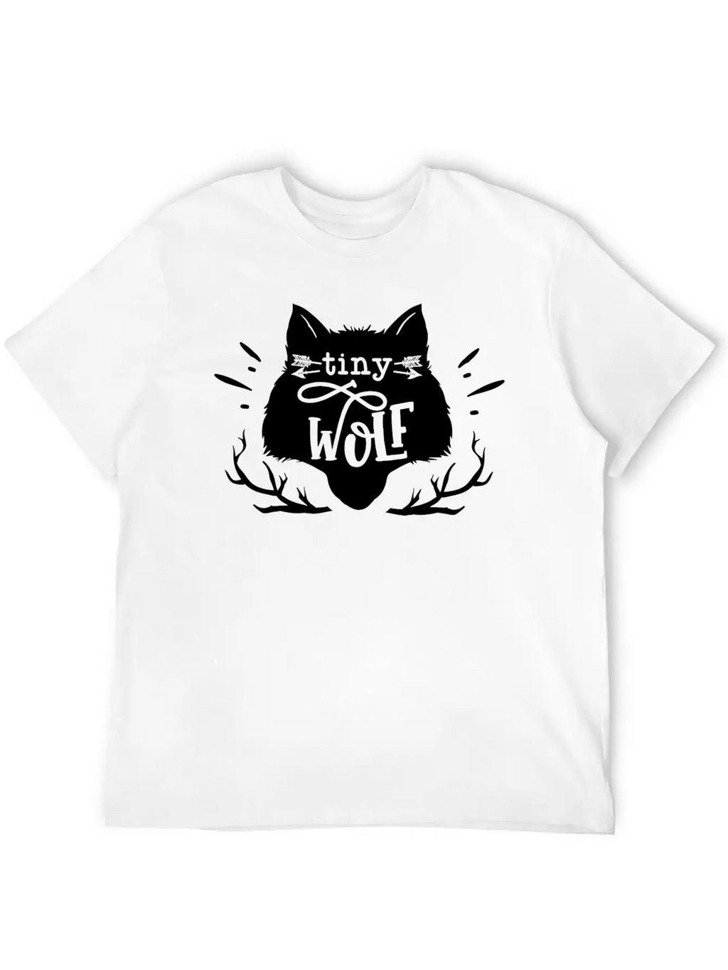 Tiny Wolf Son Little Brother Birthday Family Gift Unisex Short Sleeve Soft Cotton T-Shirt – Casual Everyday Wear