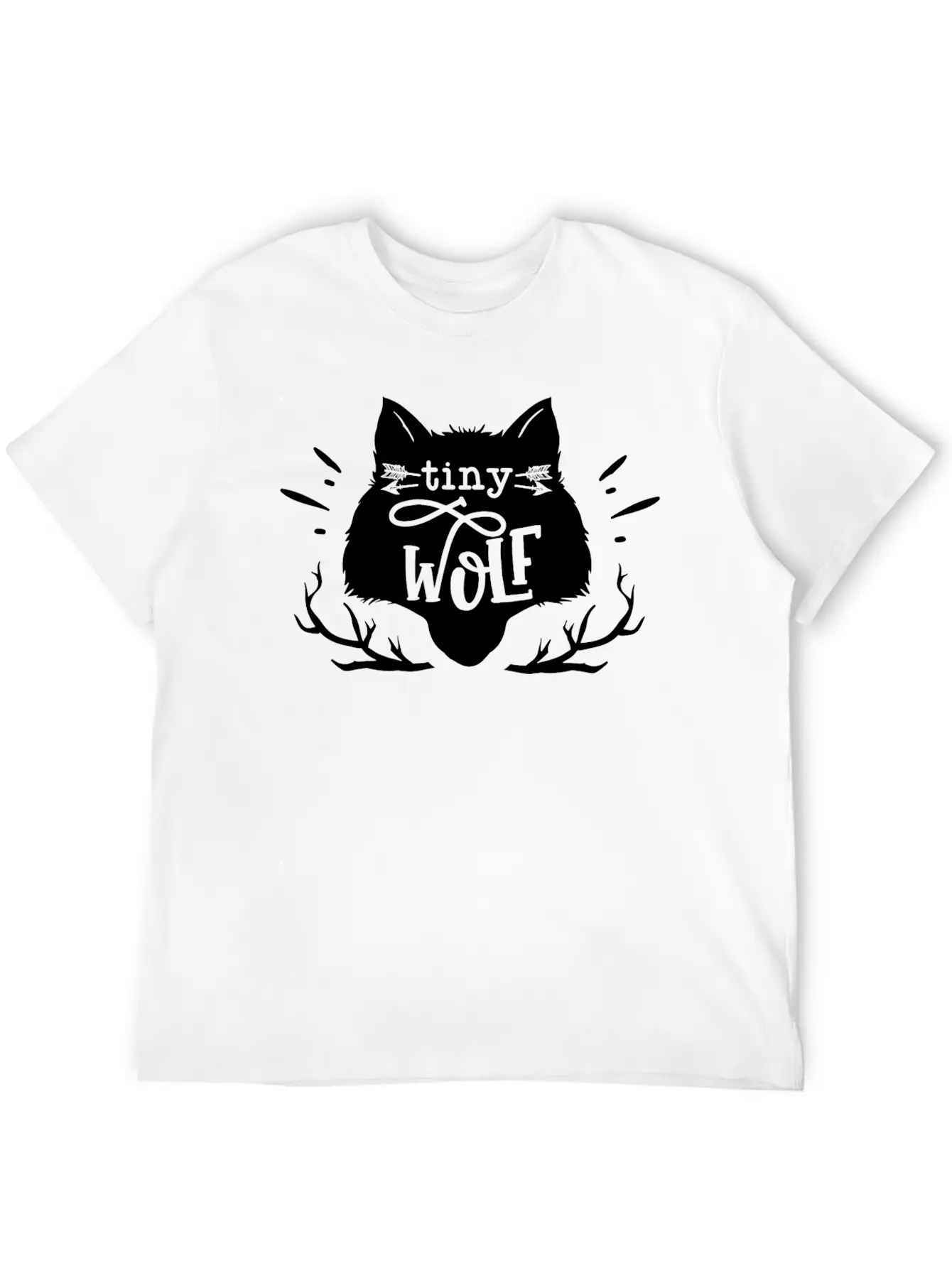 Tiny Wolf Son Little Brother Birthday Family Gift Unisex Short Sleeve Soft Cotton T-Shirt – Casual Everyday Wear