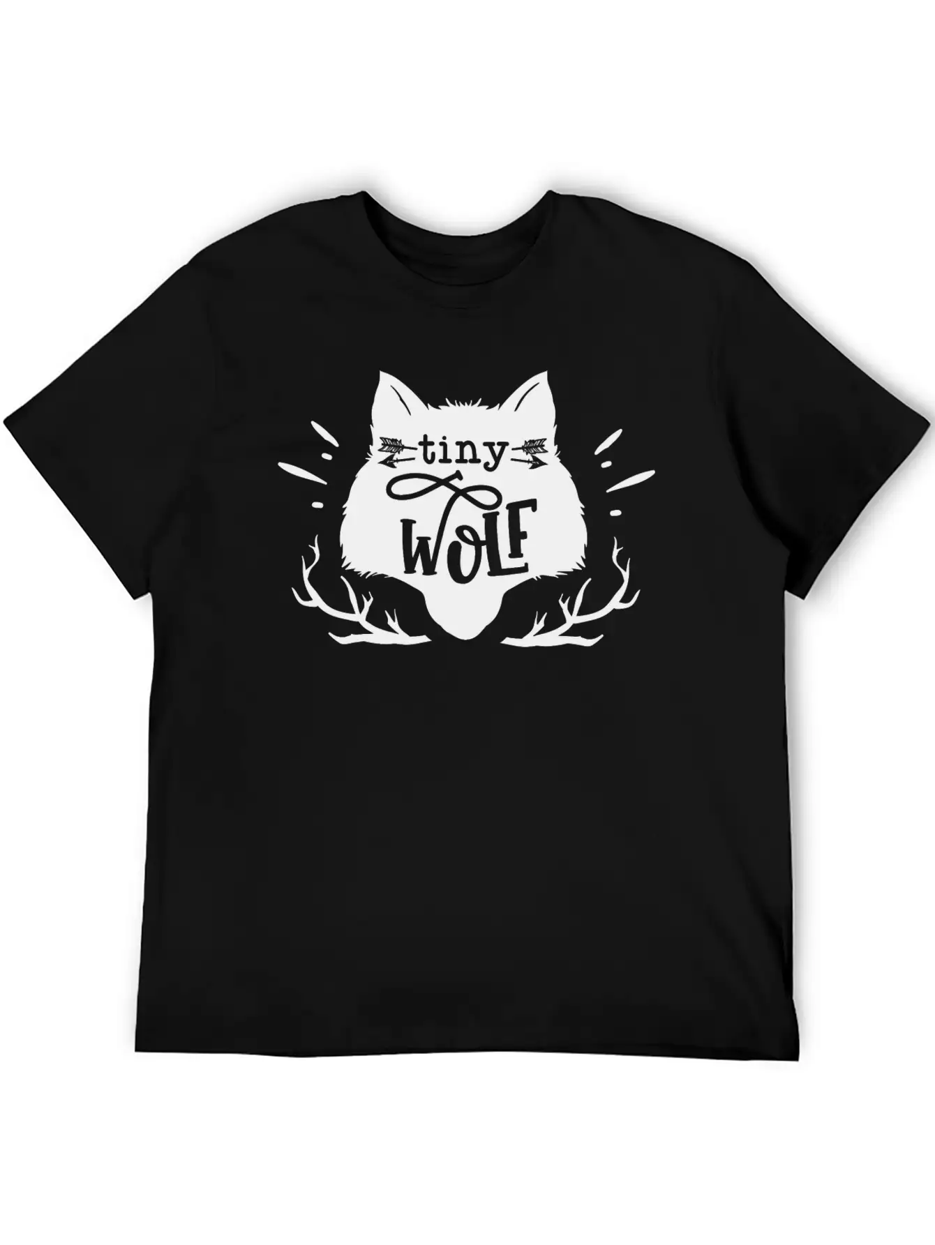 Tiny Wolf Son Little Brother Birthday Family Gift Unisex Short Sleeve Soft Cotton T-Shirt – Casual Everyday Wear