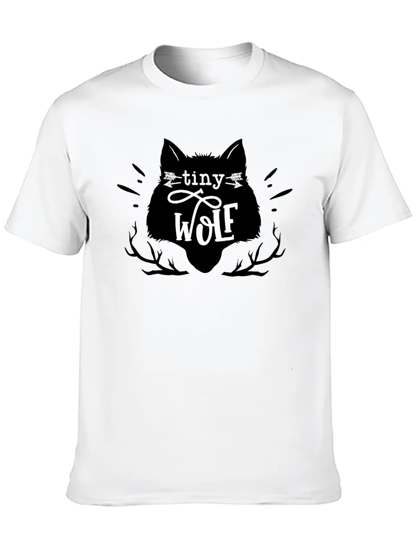 Tiny Wolf Son Little Brother Birthday Family Gift Unisex Short Sleeve Soft Cotton T-Shirt – Casual Everyday Wear
