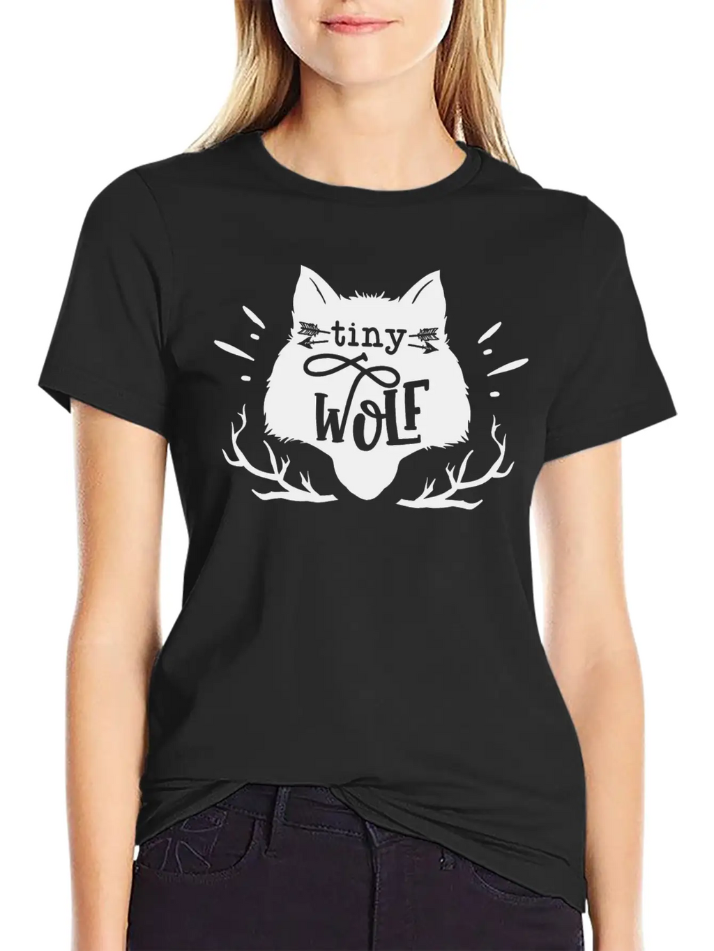 Tiny Wolf Son Little Brother Birthday Family Gift Unisex Short Sleeve Soft Cotton T-Shirt – Casual Everyday Wear