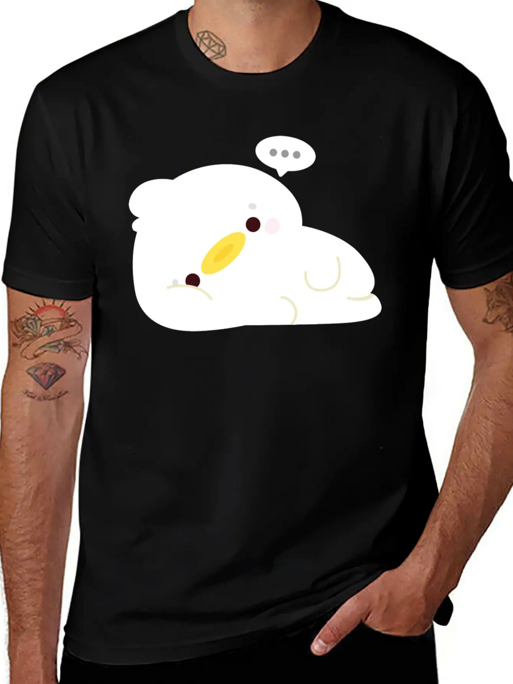Tired Duck Stylish Everyday T-Shirt – Unisex Basic Cotton Tee