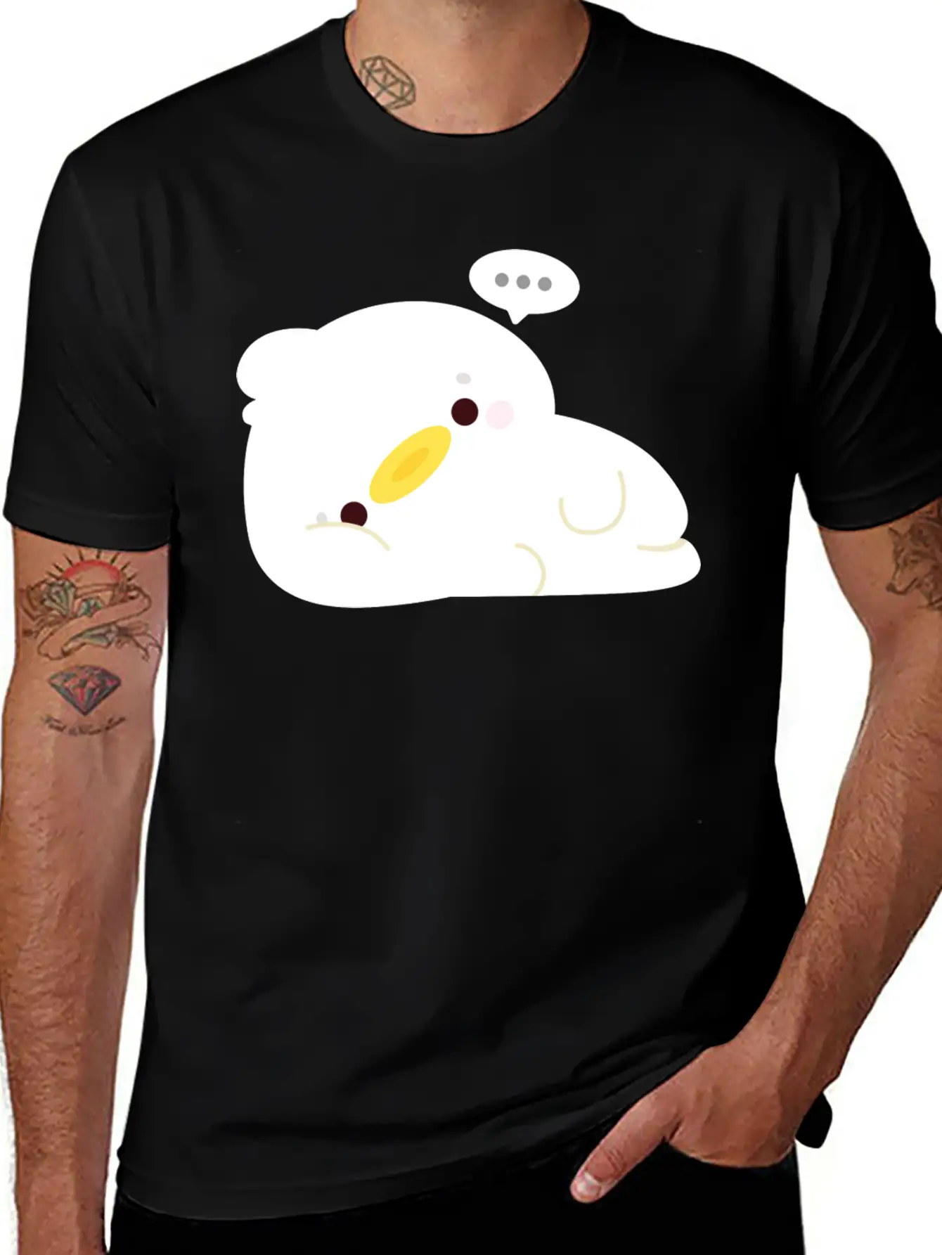 Tired Duck Stylish Everyday T-Shirt – Unisex Basic Cotton Tee
