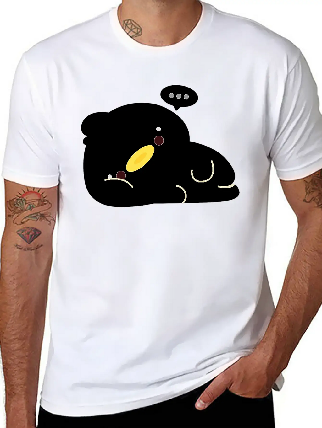 Tired Duck Stylish Everyday T-Shirt – Unisex Basic Cotton Tee