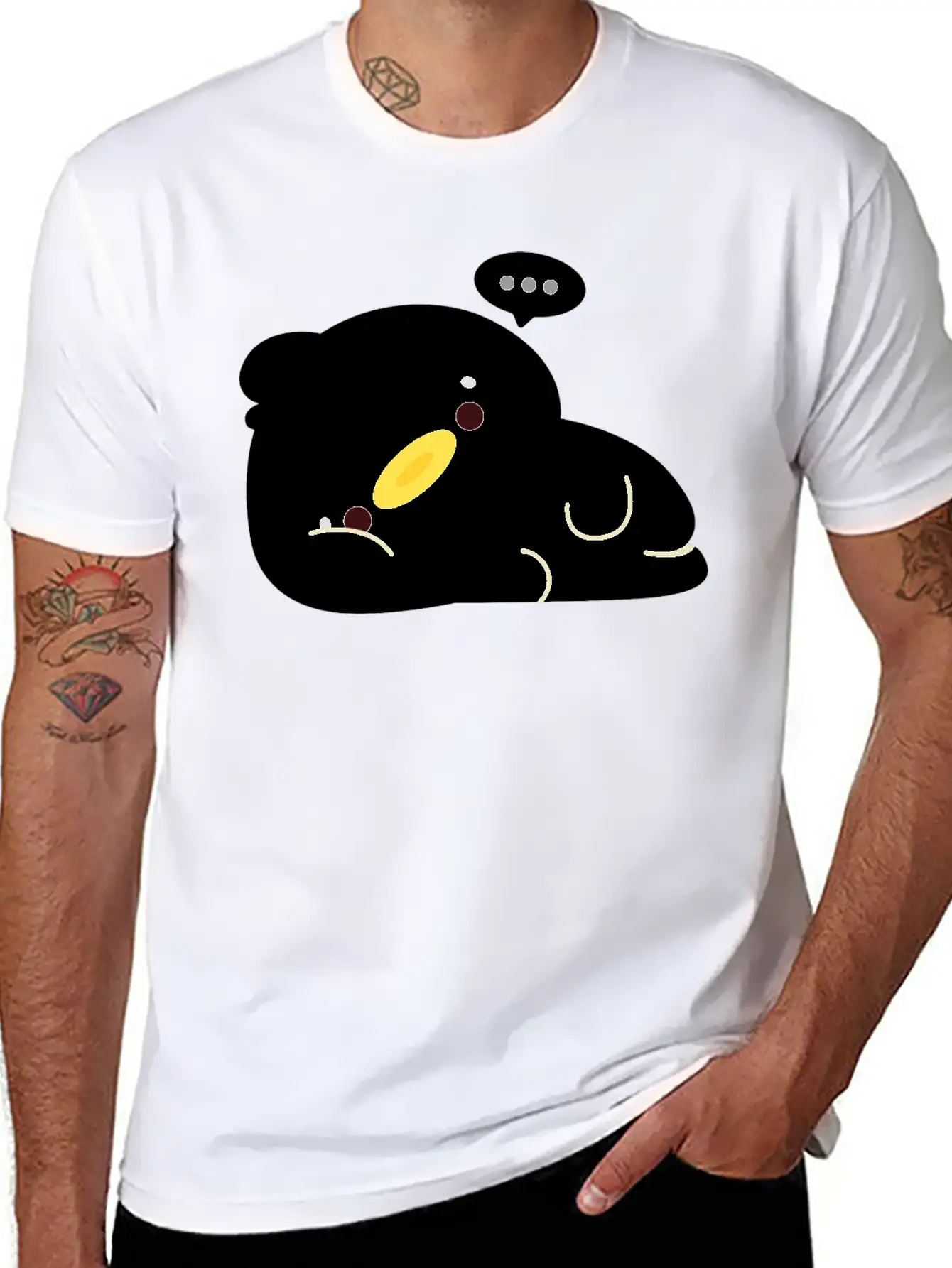 Tired Duck Stylish Everyday T-Shirt – Unisex Basic Cotton Tee