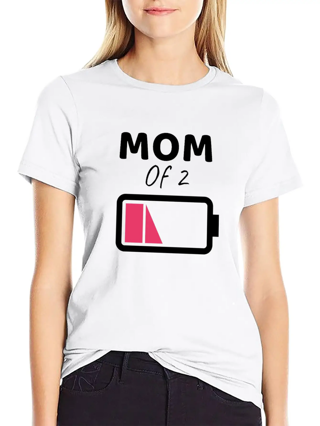 Tired Mom Mom Of 2 Gift Mom Of 2 Boys Gift Stylish Everyday T-Shirt – Unisex Basic Cotton Tee