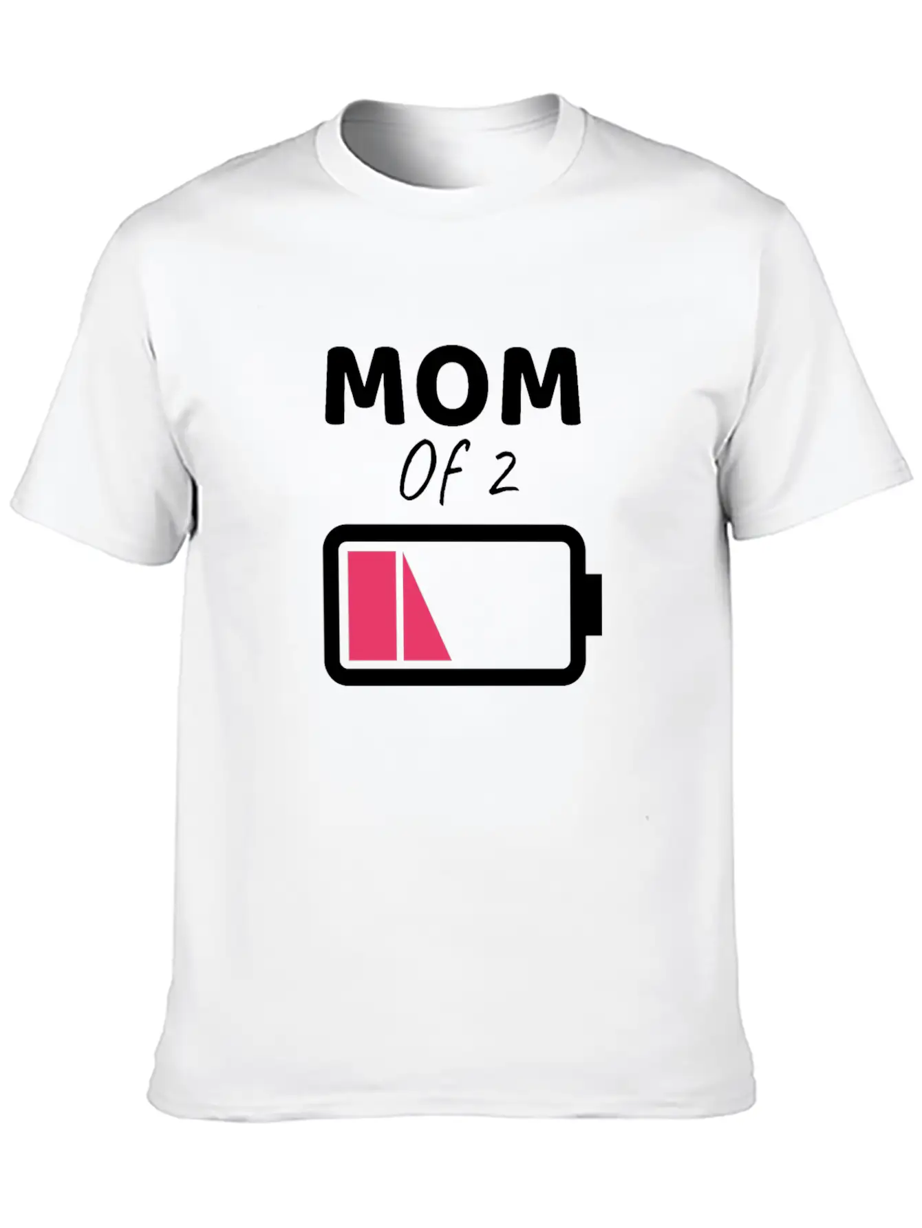 Tired Mom Mom Of 2 Gift Mom Of 2 Boys Gift Stylish Everyday T-Shirt – Unisex Basic Cotton Tee