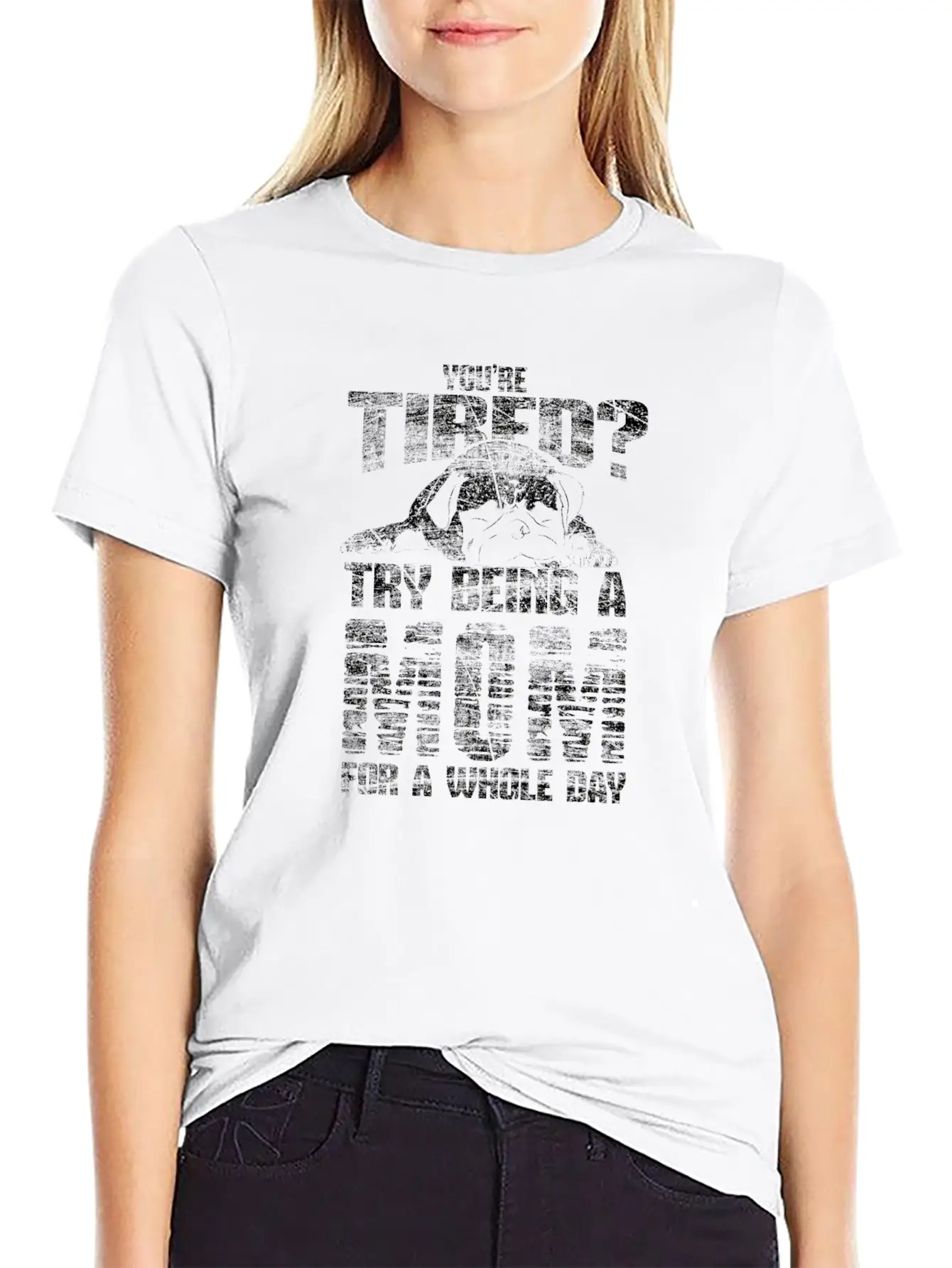 Tired Mother Gift Unisex Short Sleeve Soft Cotton T-Shirt – Casual Everyday Wear