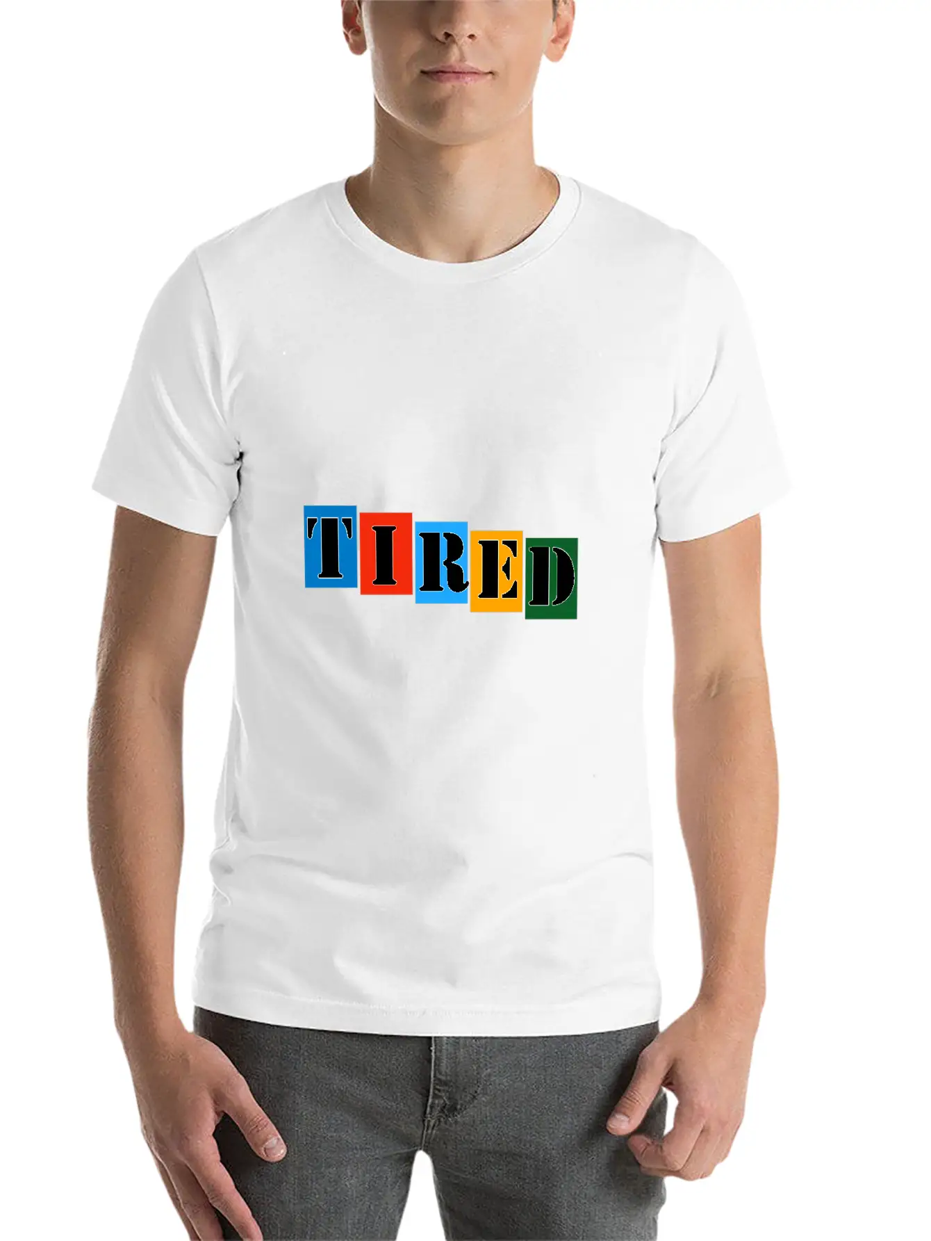 Tired Stylish Everyday T-Shirt – Unisex Basic Cotton Tee