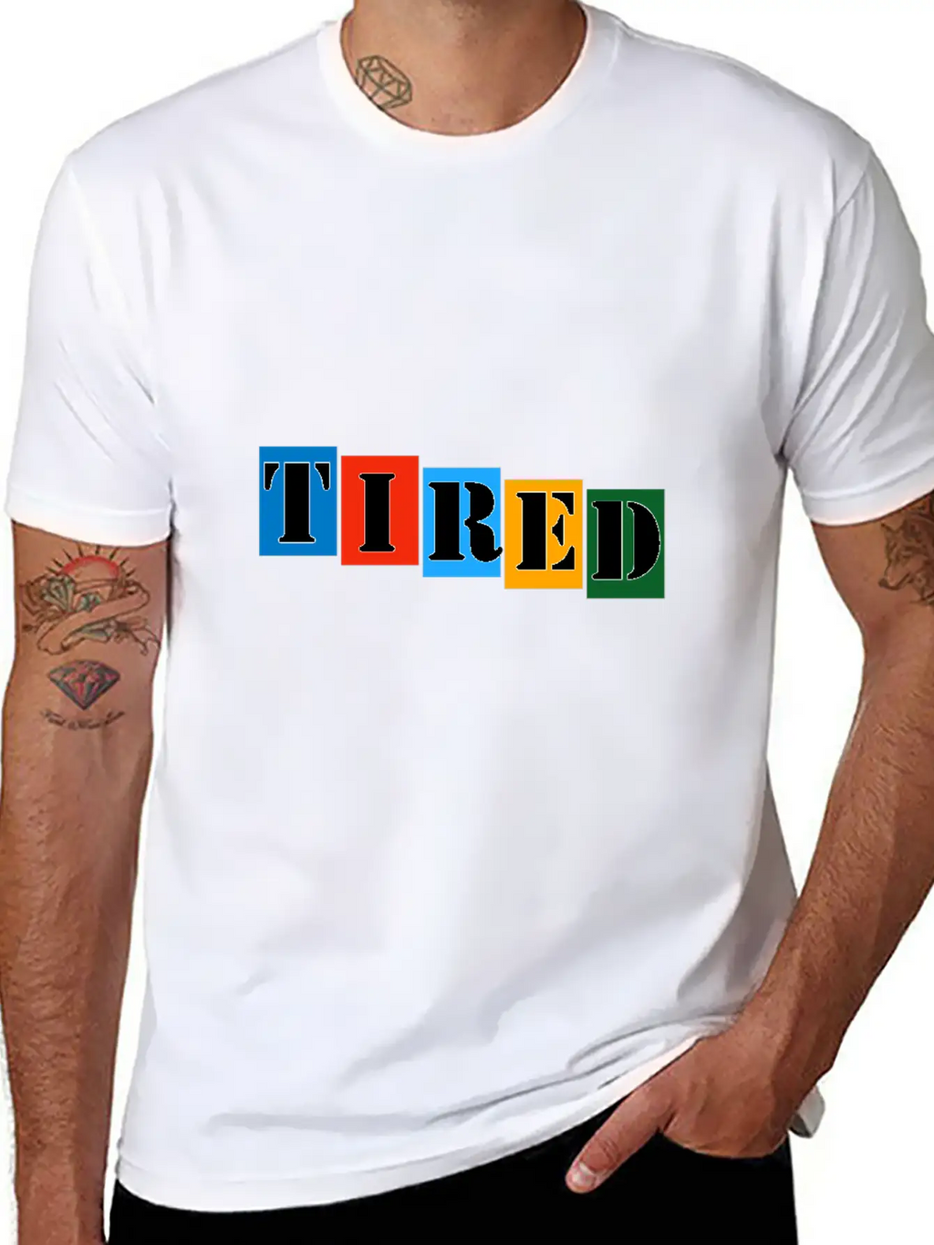 Tired Stylish Everyday T-Shirt – Unisex Basic Cotton Tee