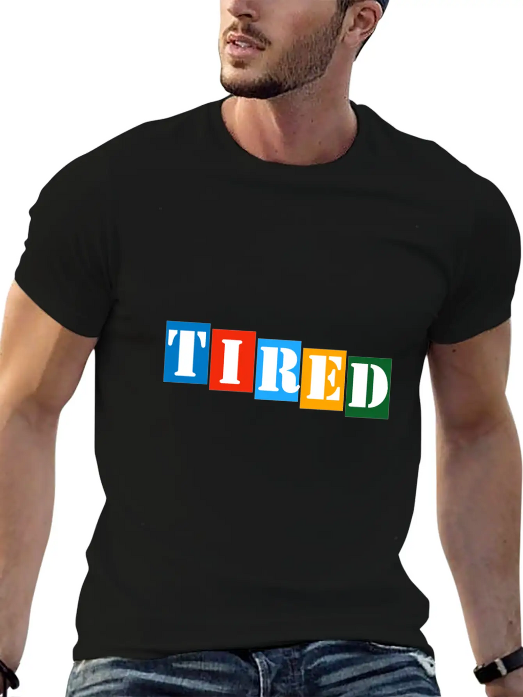 Tired Stylish Everyday T-Shirt – Unisex Basic Cotton Tee