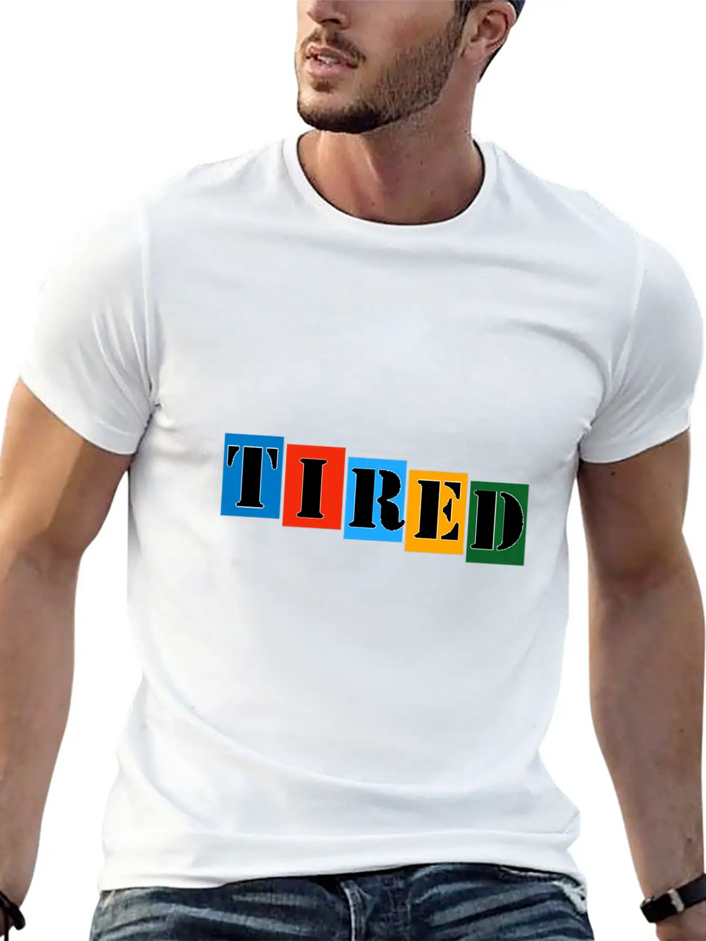 Tired Stylish Everyday T-Shirt – Unisex Basic Cotton Tee