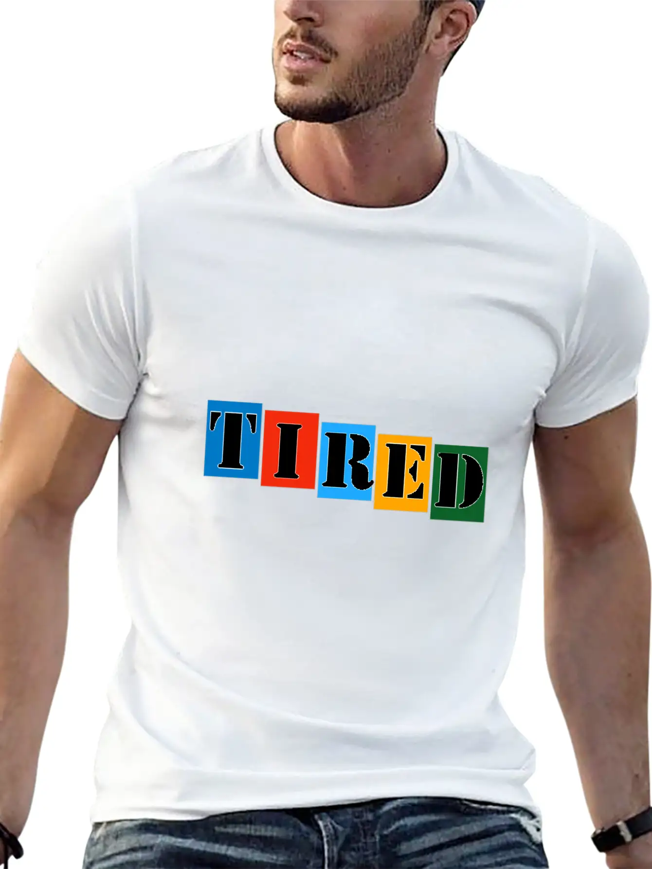 Tired Stylish Everyday T-Shirt – Unisex Basic Cotton Tee