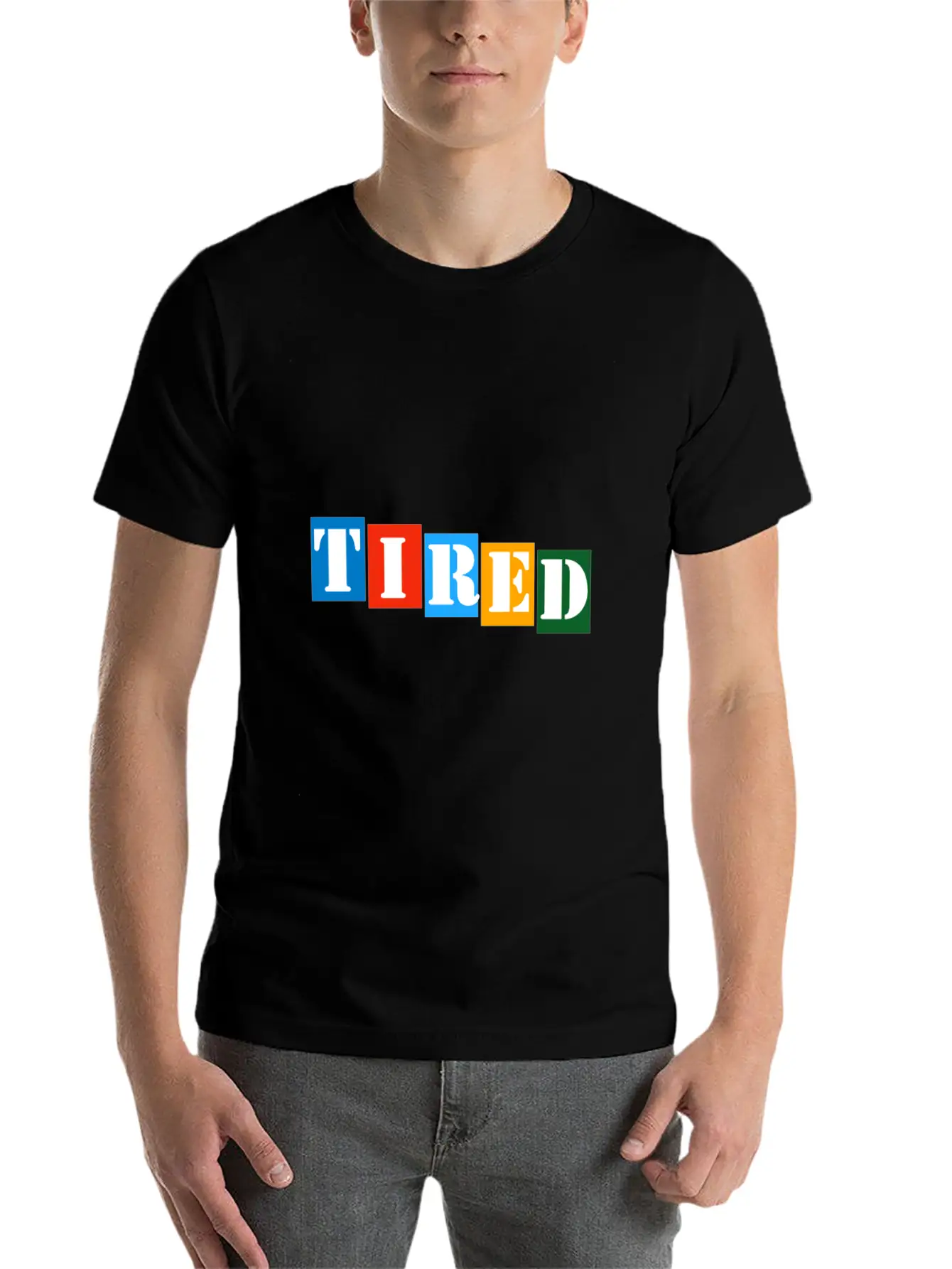 Tired Stylish Everyday T-Shirt – Unisex Basic Cotton Tee