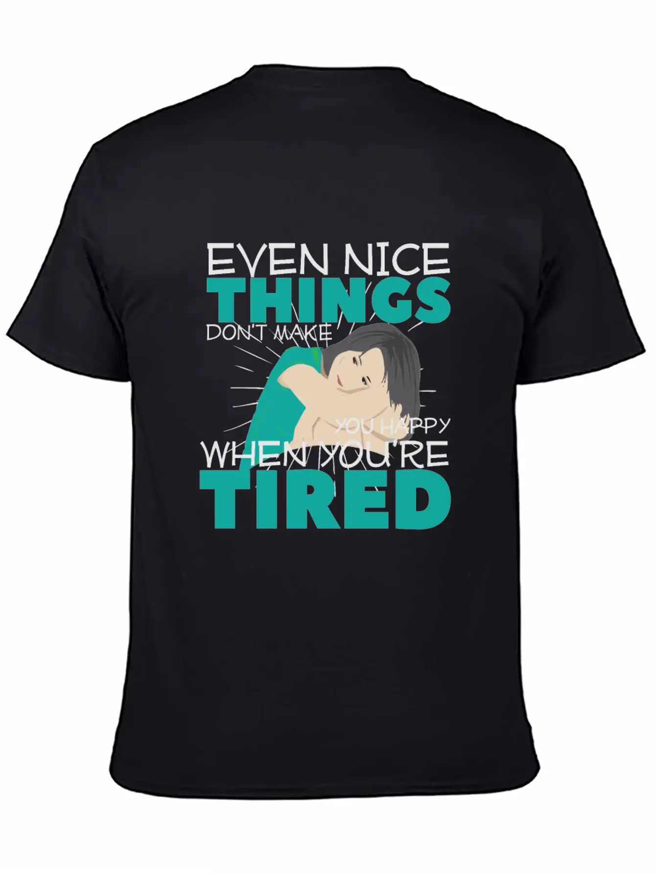 Tired Unisex Short Sleeve Soft Cotton T-Shirt – Casual Everyday Wear