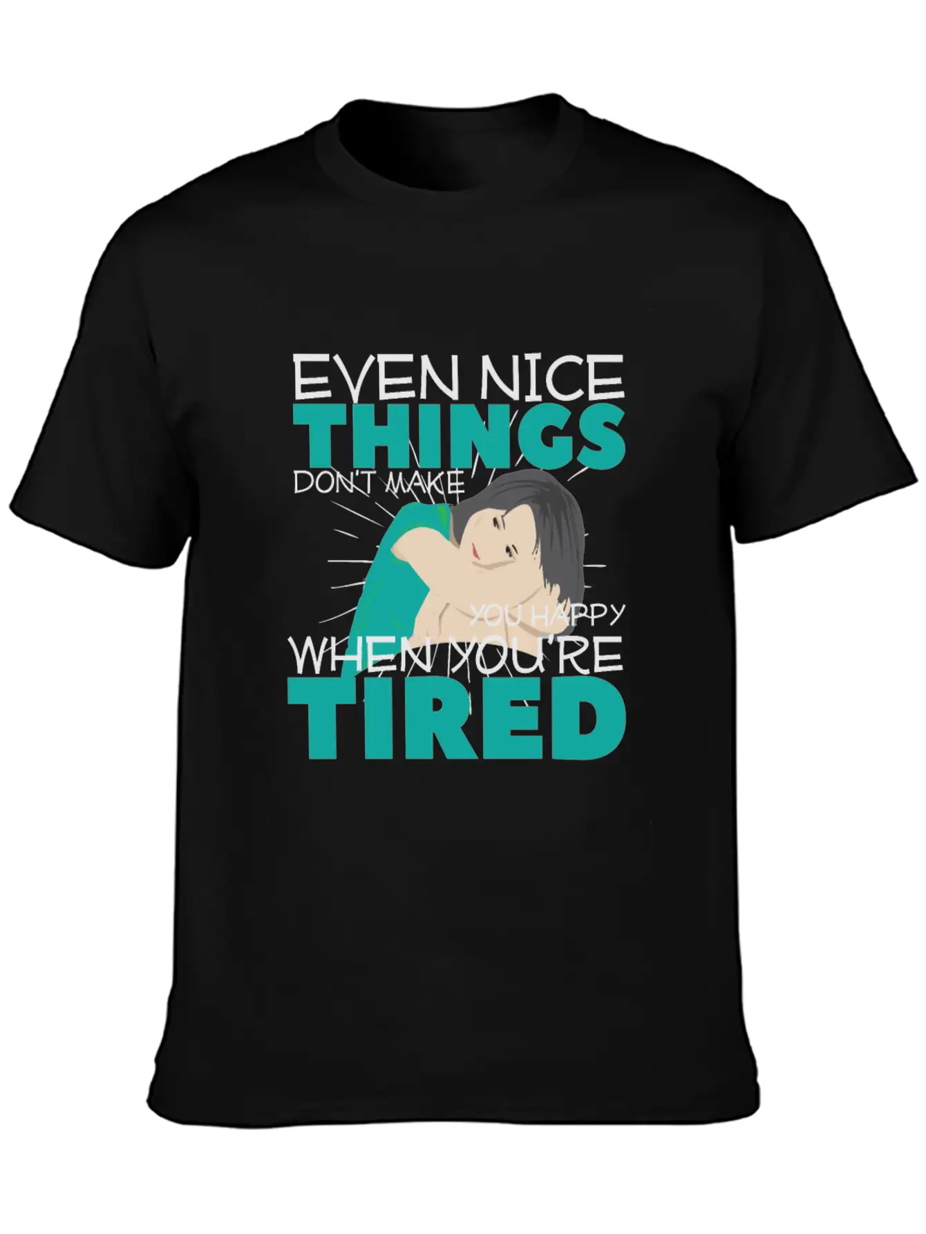 Tired Unisex Short Sleeve Soft Cotton T-Shirt – Casual Everyday Wear