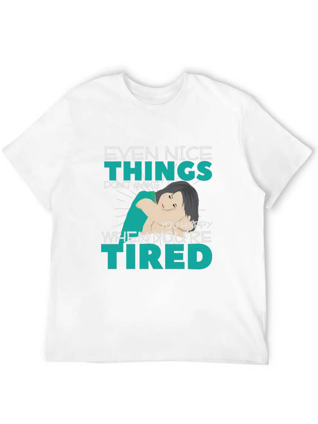 Tired Unisex Short Sleeve Soft Cotton T-Shirt – Casual Everyday Wear
