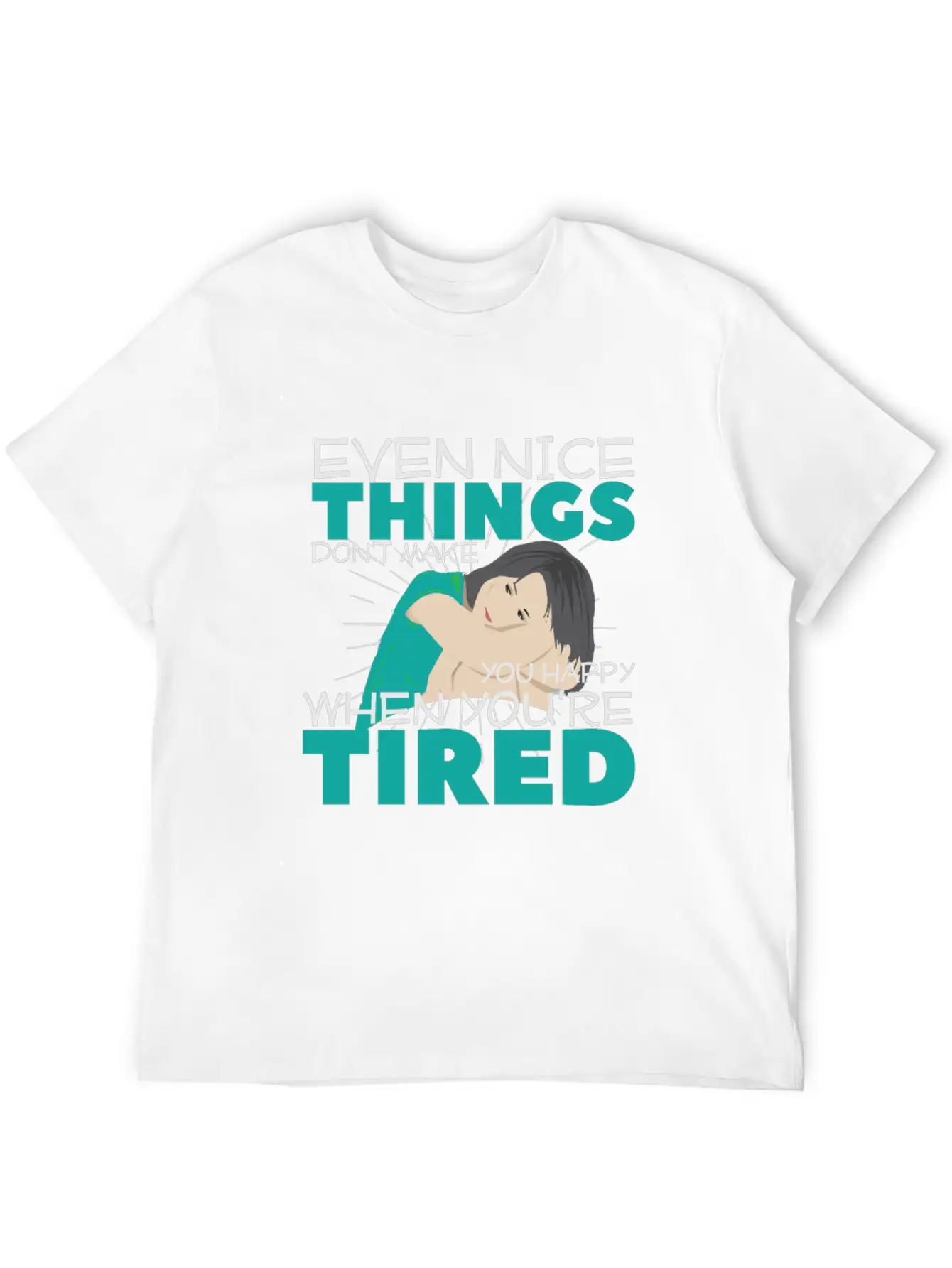 Tired Unisex Short Sleeve Soft Cotton T-Shirt – Casual Everyday Wear