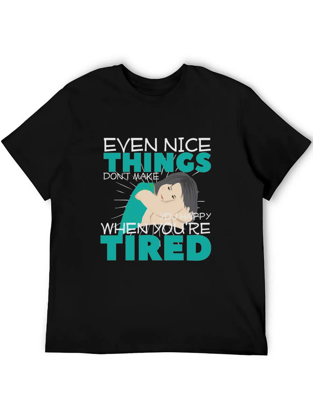 Tired Unisex Short Sleeve Soft Cotton T-Shirt – Casual Everyday Wear