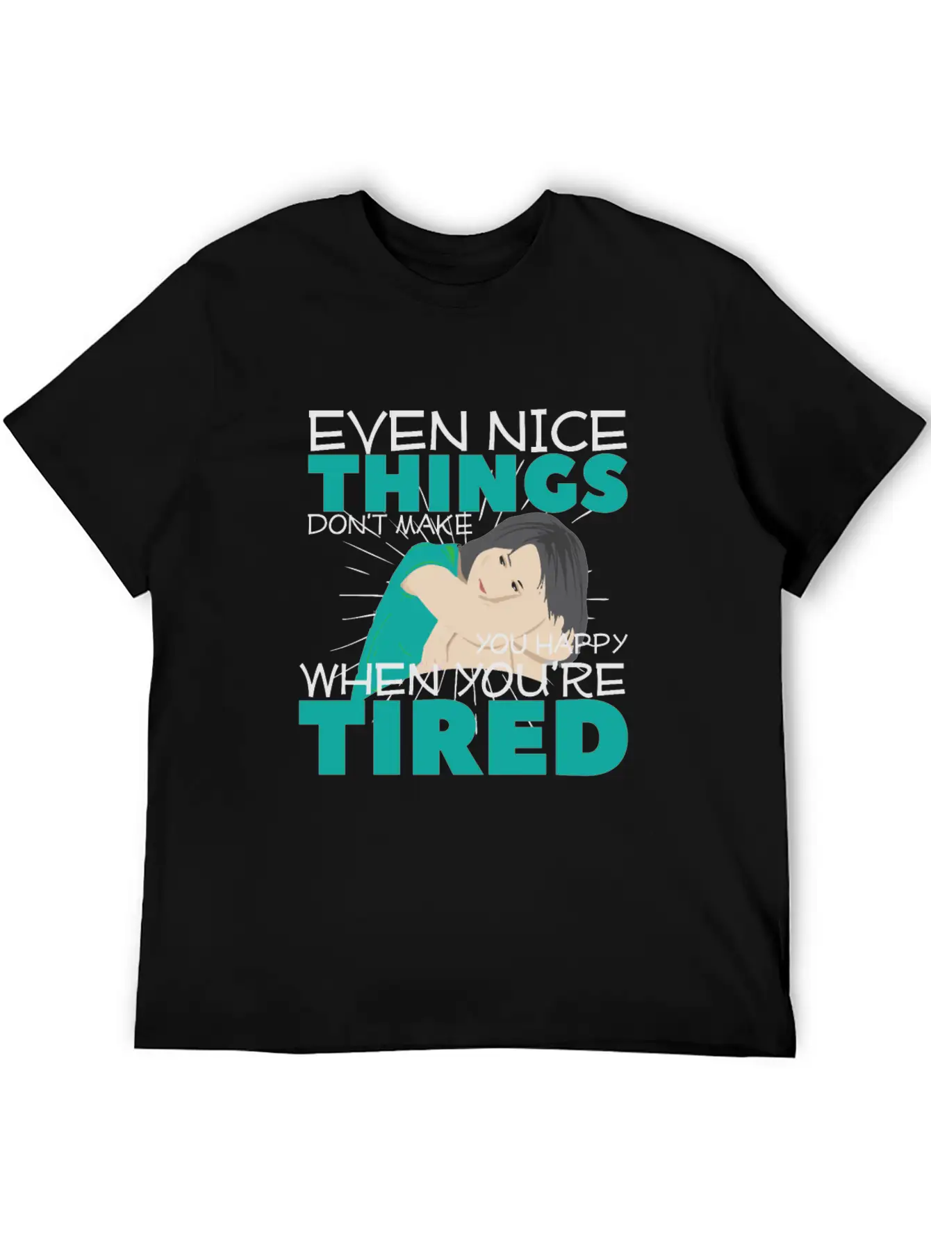 Tired Unisex Short Sleeve Soft Cotton T-Shirt – Casual Everyday Wear