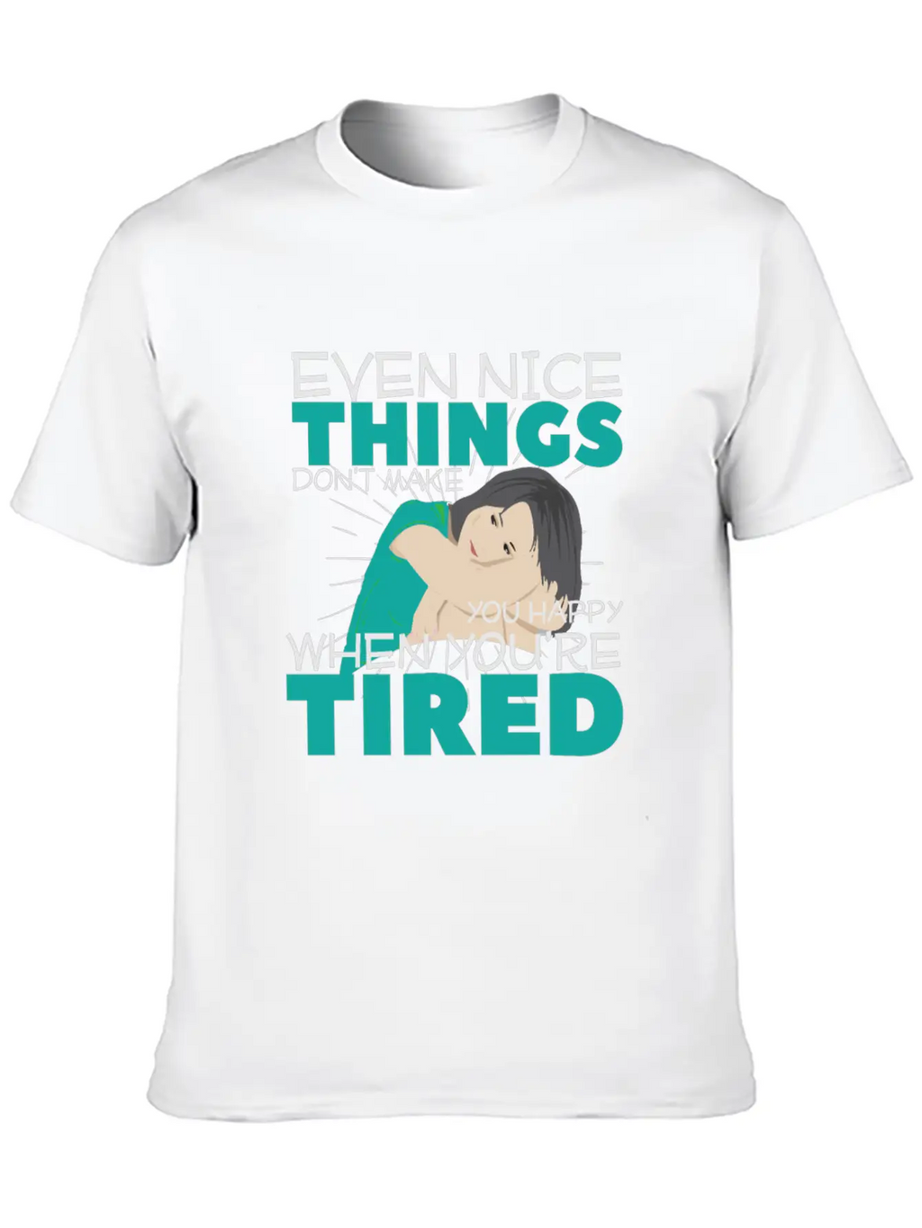 Tired Unisex Short Sleeve Soft Cotton T-Shirt – Casual Everyday Wear