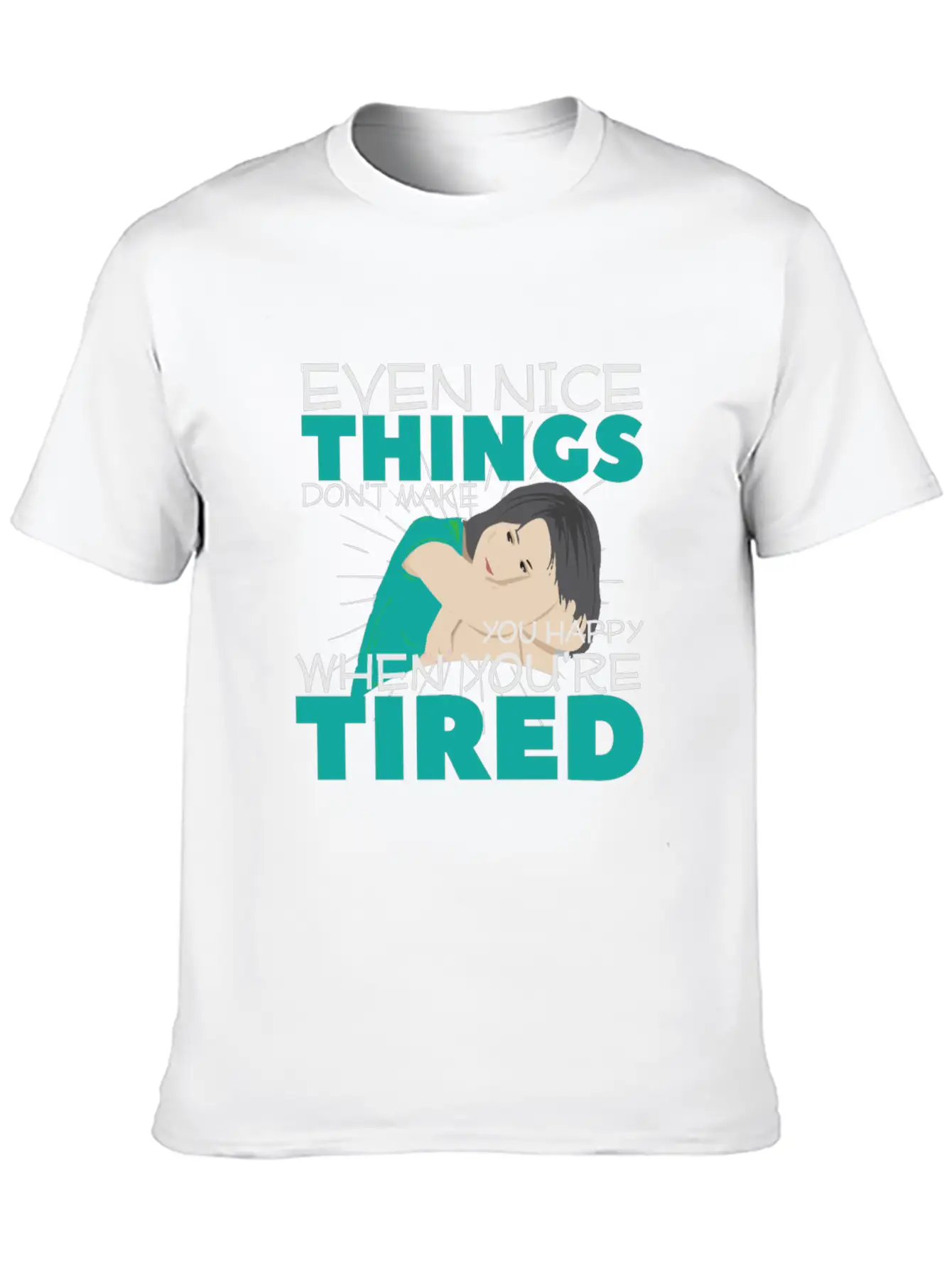 Tired Unisex Short Sleeve Soft Cotton T-Shirt – Casual Everyday Wear