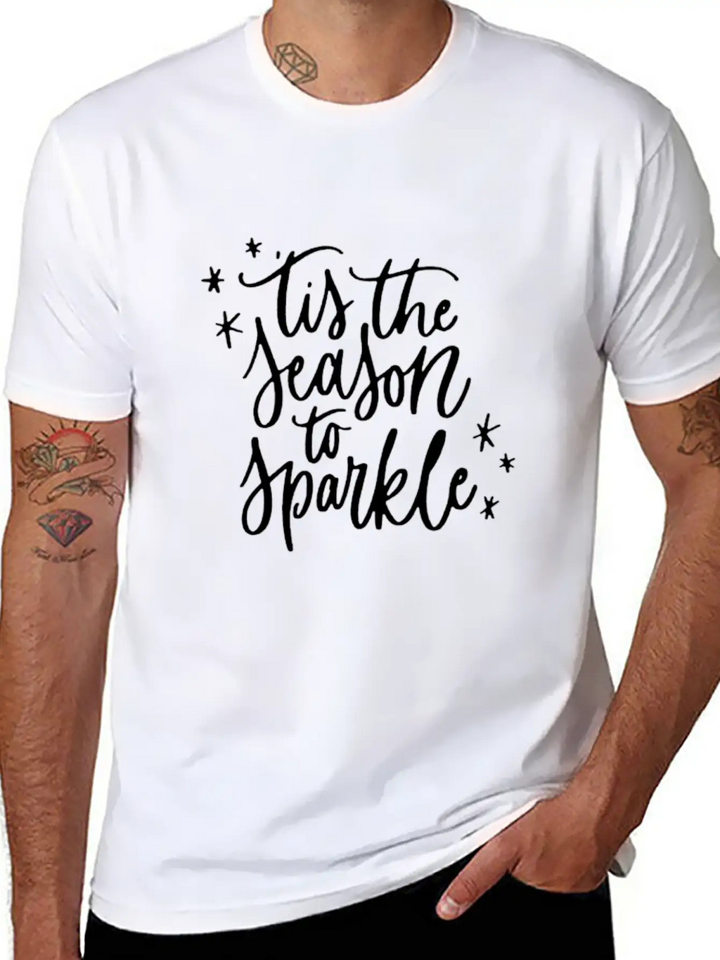 Tis The Season To Sparkle Classic Fit Graphic Tee For Daily Comfort – Unisex Cotton Shirt