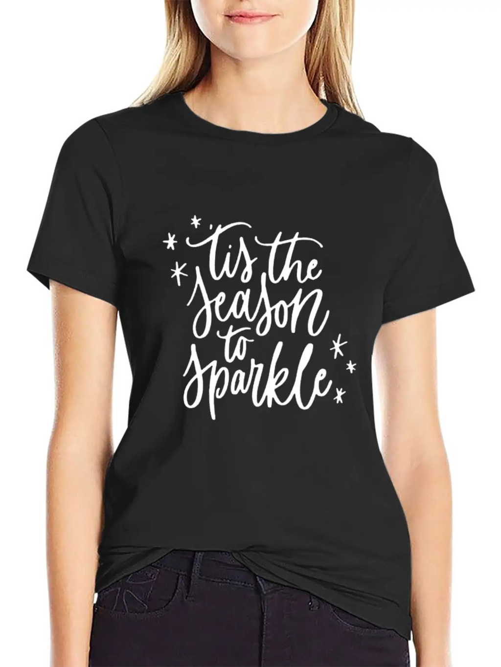 Tis The Season To Sparkle Classic Fit Graphic Tee For Daily Comfort – Unisex Cotton Shirt