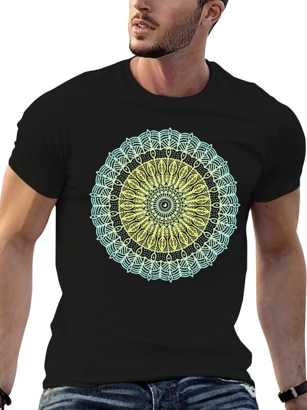Geometric Mandala Graphic T-Shirt